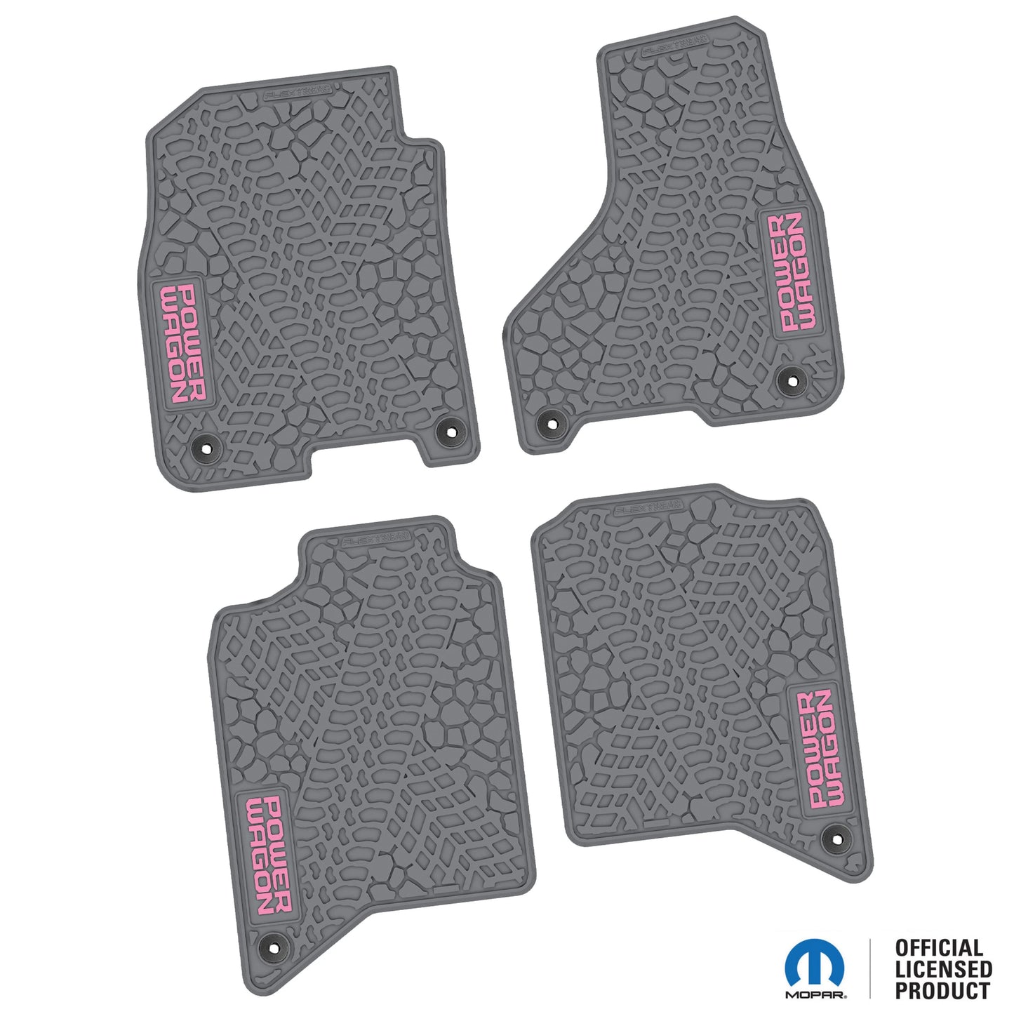2019–2024 Ram 2500 / 3500 Crew Cab Custom Floor Mats (4-Piece) w/ Power Wagon Logo