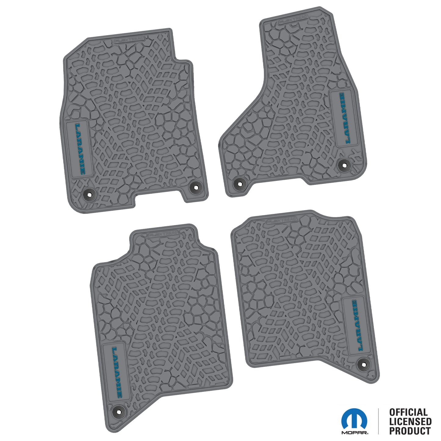 2019–2024 Ram 2500 / 3500 Crew Cab Custom Floor Mats (4-Piece) w/ Laramie Logo