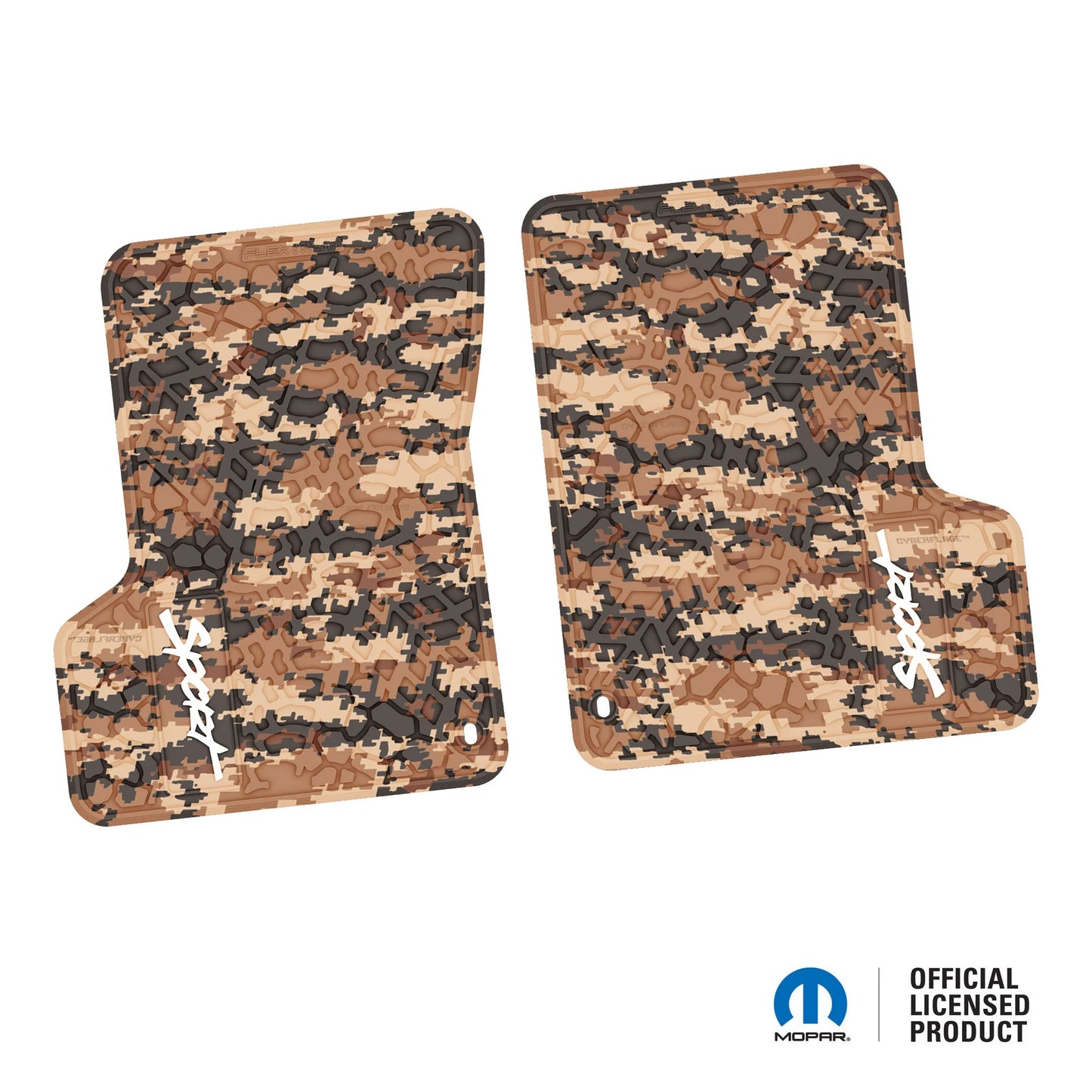 1997–2006 Jeep Wrangler TJ / LJ Floor Mats (2-Piece) – Sport Logo (97–02)