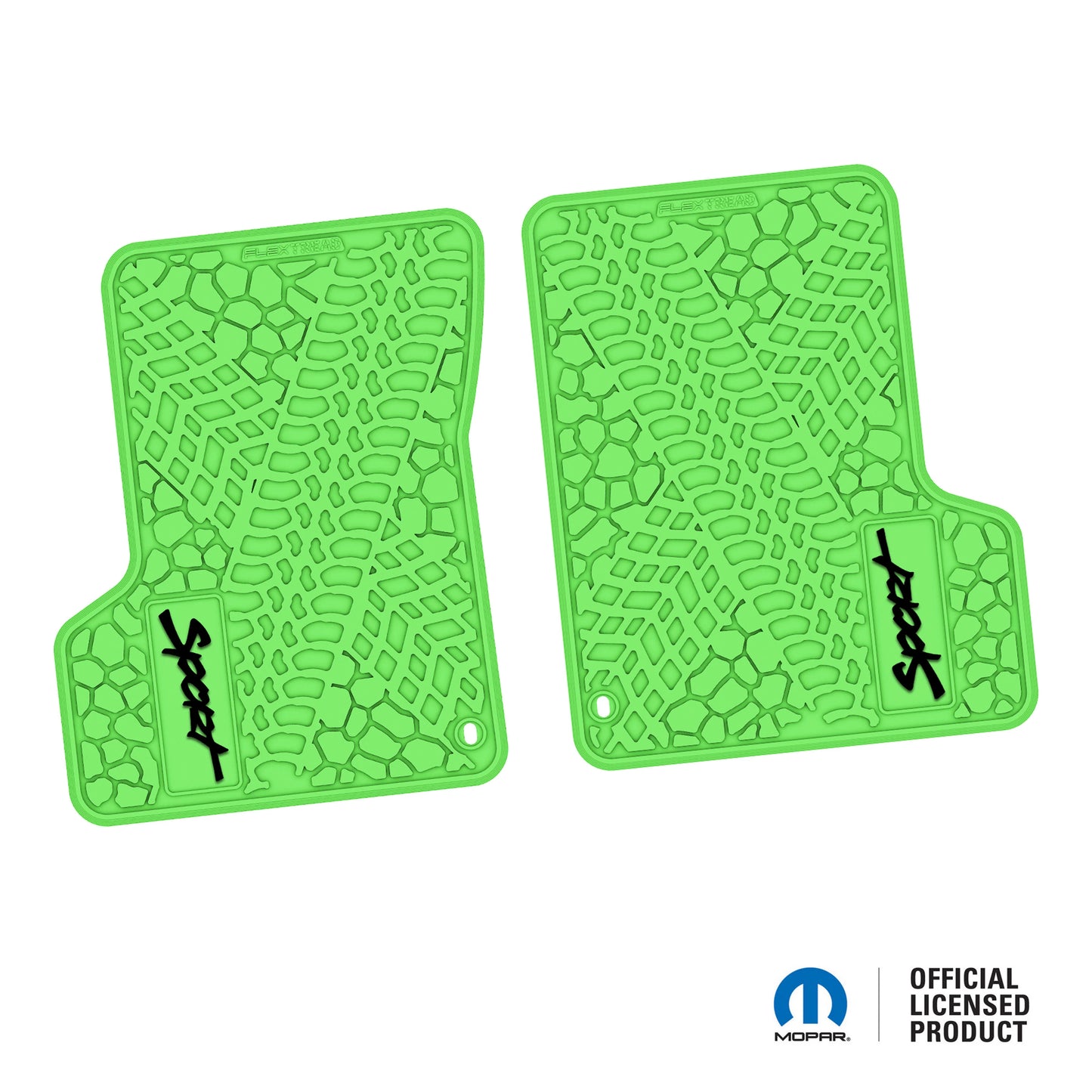 1997–2006 Jeep Wrangler TJ / LJ Floor Mats (2-Piece) – Sport Logo (97–02)