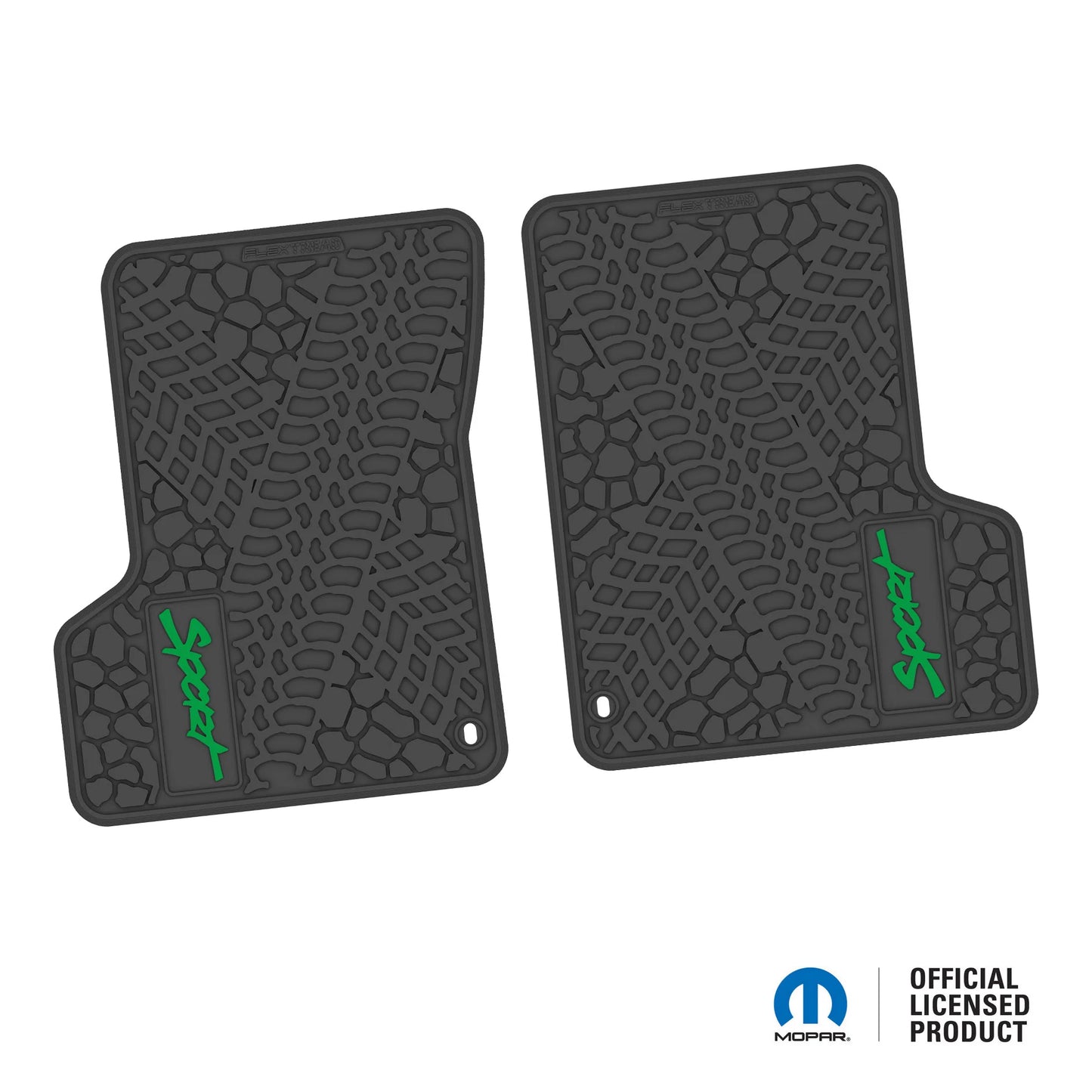 1997–2006 Jeep Wrangler TJ / LJ Floor Mats (2-Piece) – Sport Logo (97–02)