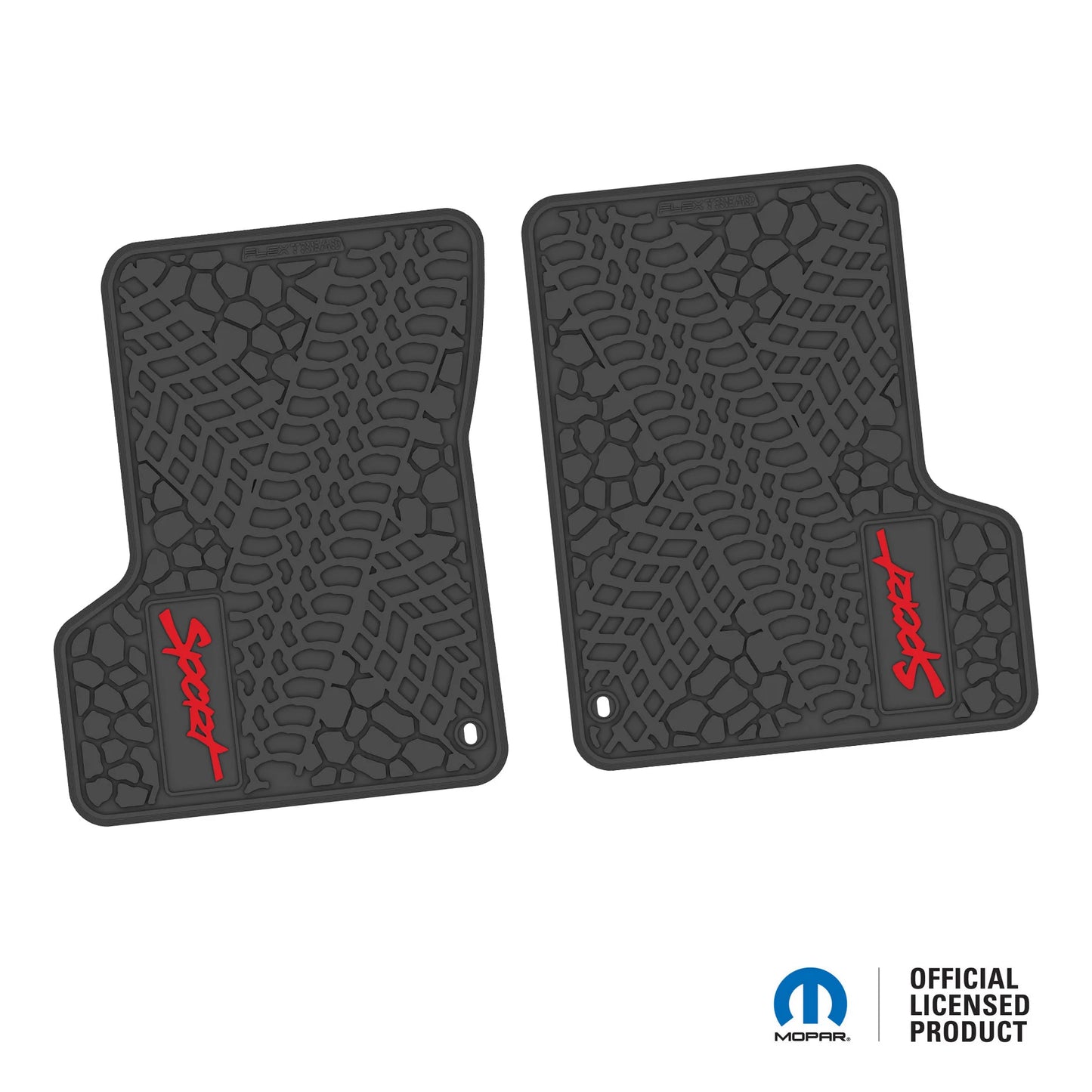 1997–2006 Jeep Wrangler TJ / LJ Floor Mats (2-Piece) – Sport Logo (97–02)