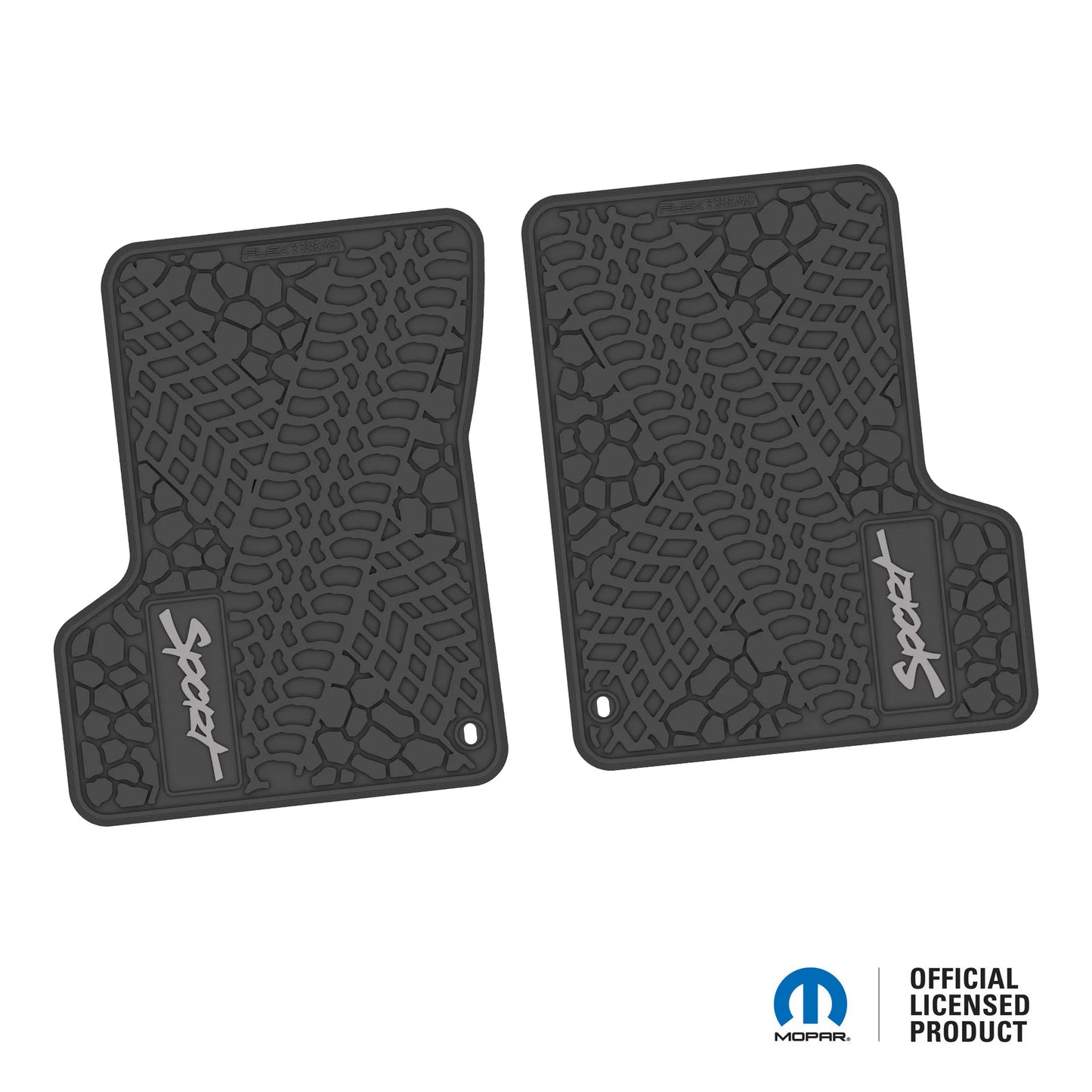 1997–2006 Jeep Wrangler TJ / LJ Floor Mats (2-Piece) – Sport Logo (97–02)