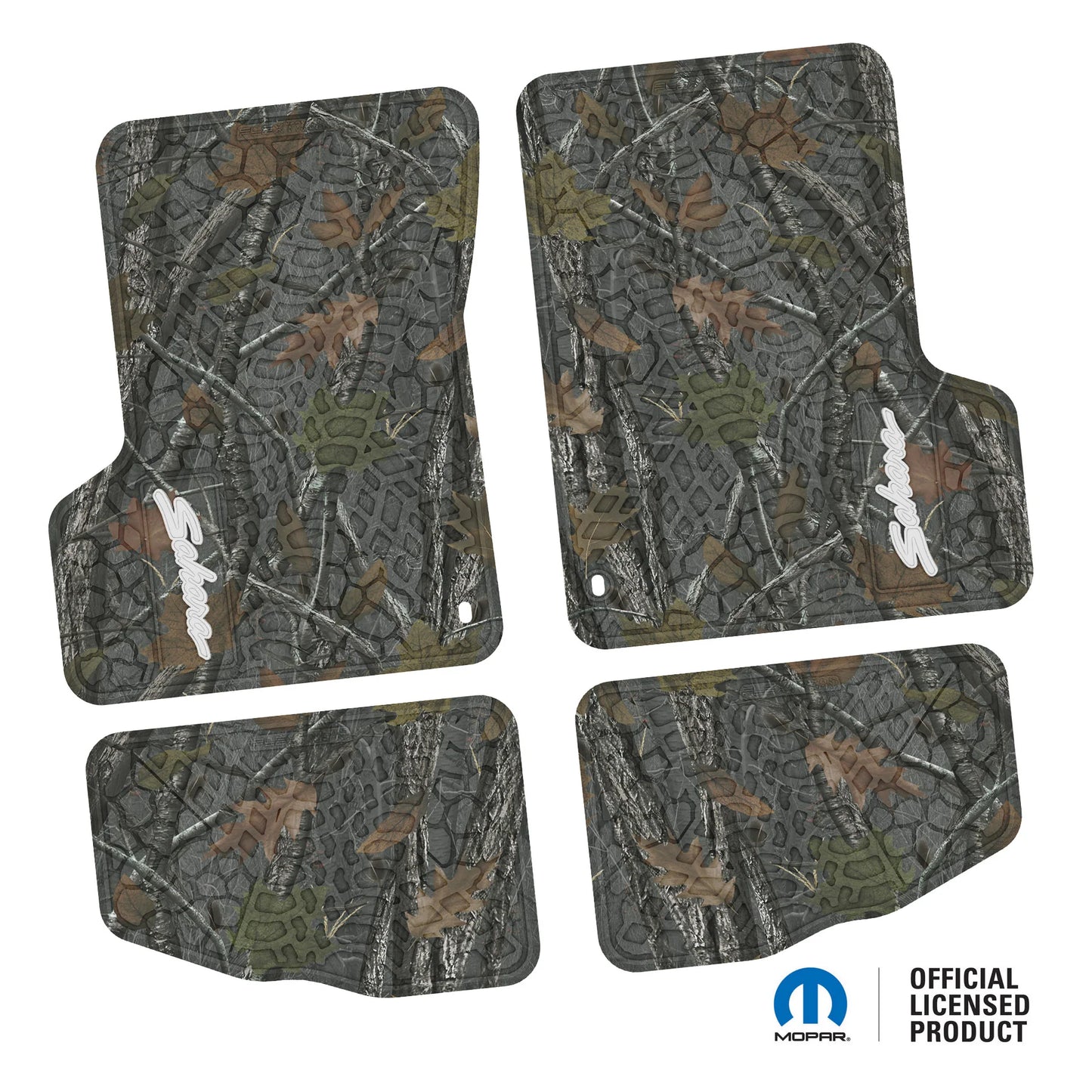 1997–2006 Jeep Wrangler TJ & LJ Custom Floor Mats (4-Piece) w/ Sahara Logo (1997–2002)