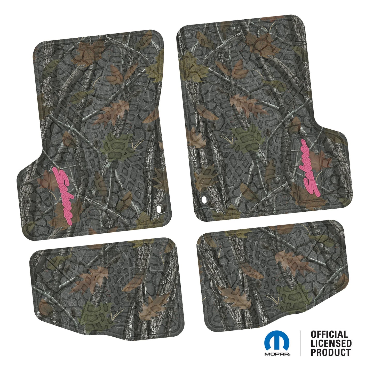 1997–2006 Jeep Wrangler TJ & LJ Custom Floor Mats (4-Piece) w/ Sahara Logo (1997–2002)