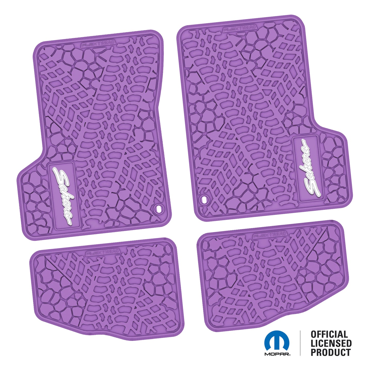 1997–2006 Jeep Wrangler TJ & LJ Custom Floor Mats (4-Piece) w/ Sahara Logo (1997–2002)