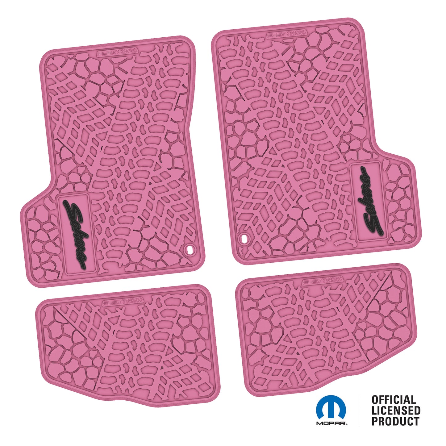 1997–2006 Jeep Wrangler TJ & LJ Custom Floor Mats (4-Piece) w/ Sahara Logo (1997–2002)