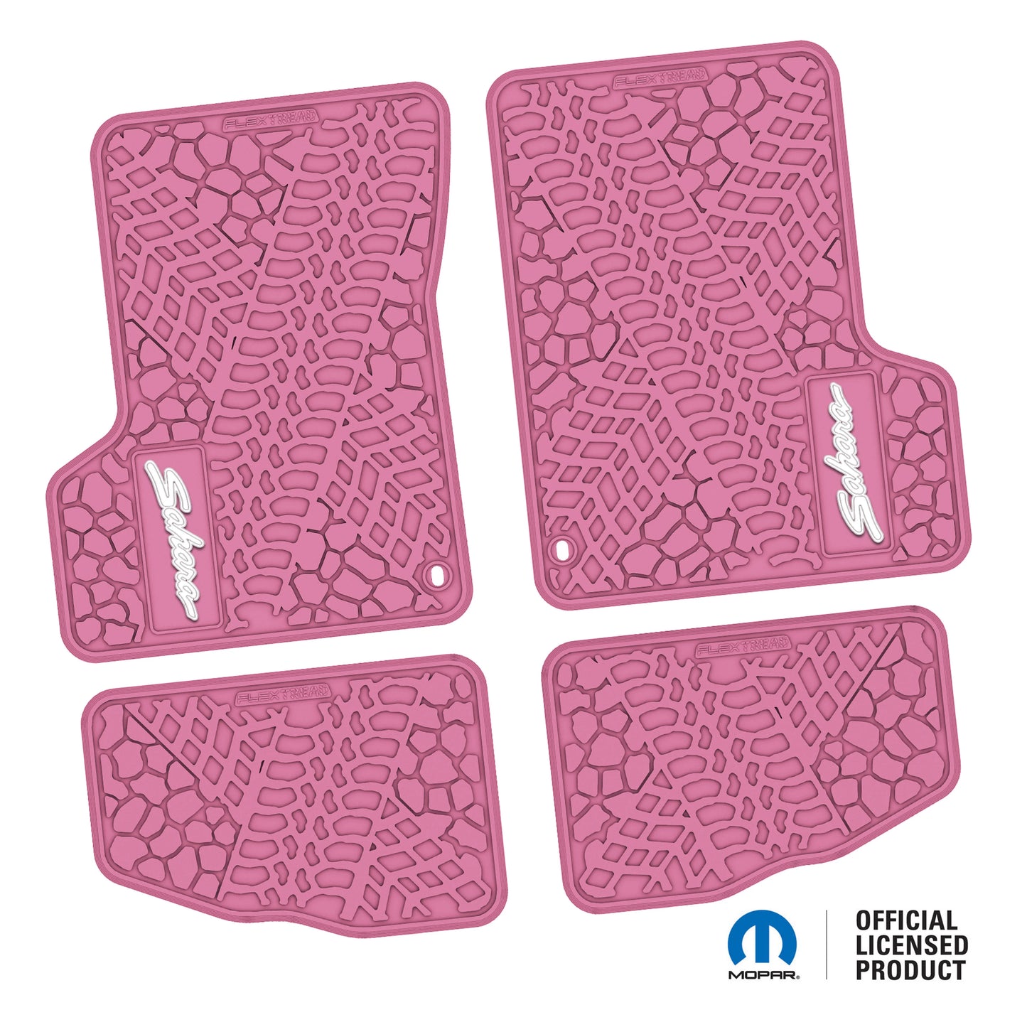 1997–2006 Jeep Wrangler TJ & LJ Custom Floor Mats (4-Piece) w/ Sahara Logo (1997–2002)