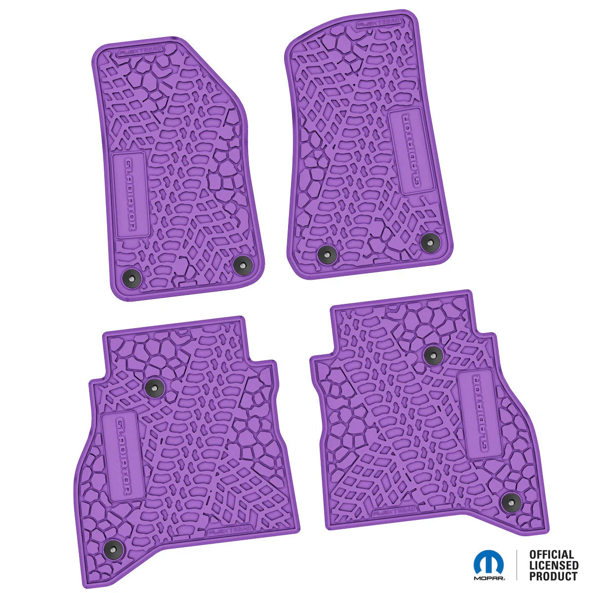2020–2025 Jeep Gladiator Custom Floor Mats (4-Piece) w/ Gladiator Logo