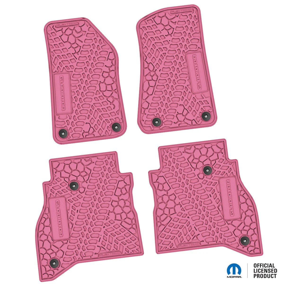 2020–2025 Jeep Gladiator Custom Floor Mats (4-Piece) w/ Gladiator Logo