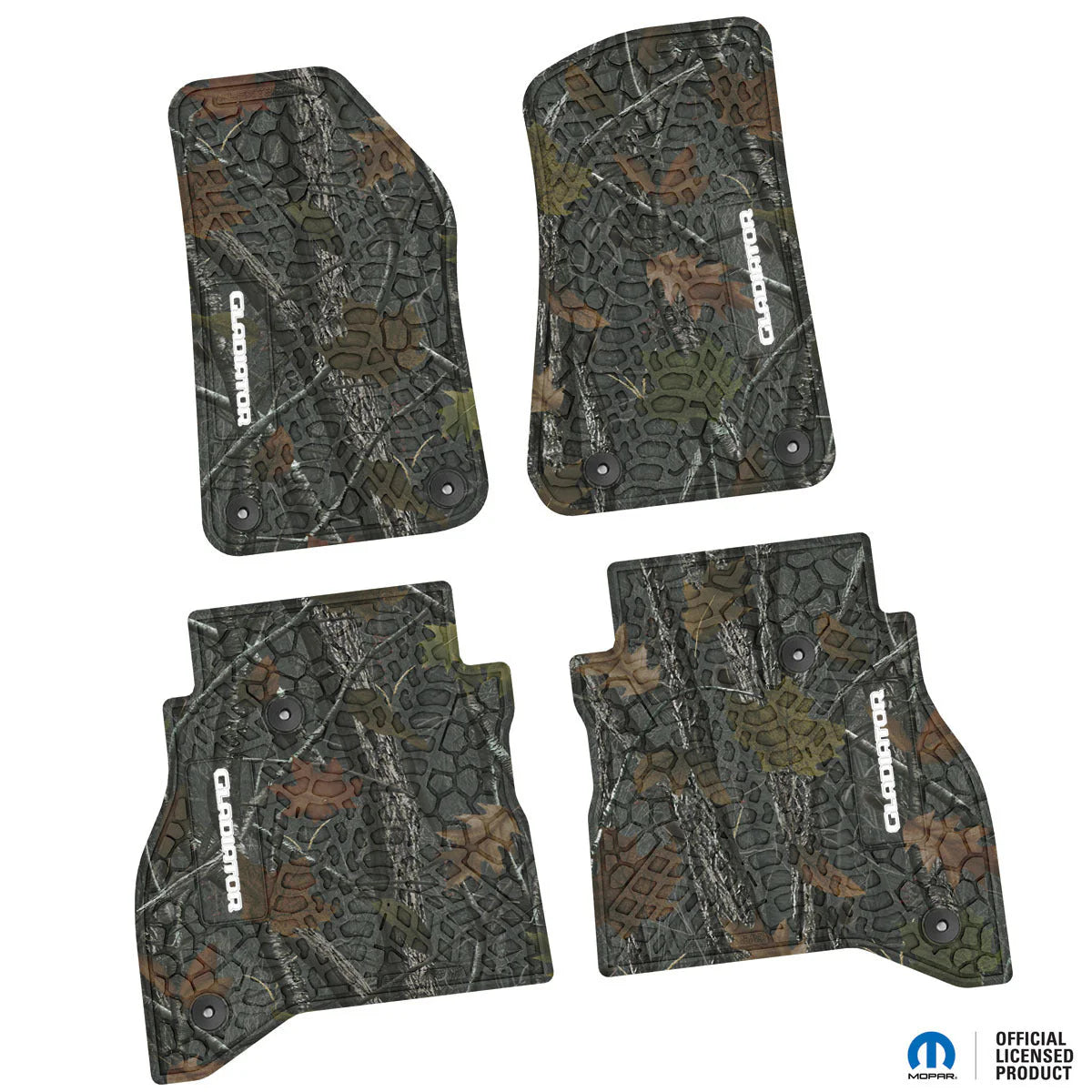 2020–2025 Jeep Gladiator Custom Floor Mats (4-Piece) w/ Gladiator Logo