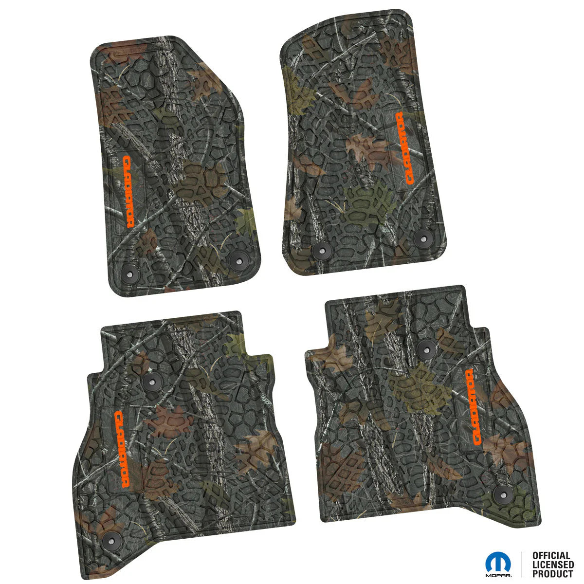 2020–2025 Jeep Gladiator Custom Floor Mats (4-Piece) w/ Gladiator Logo