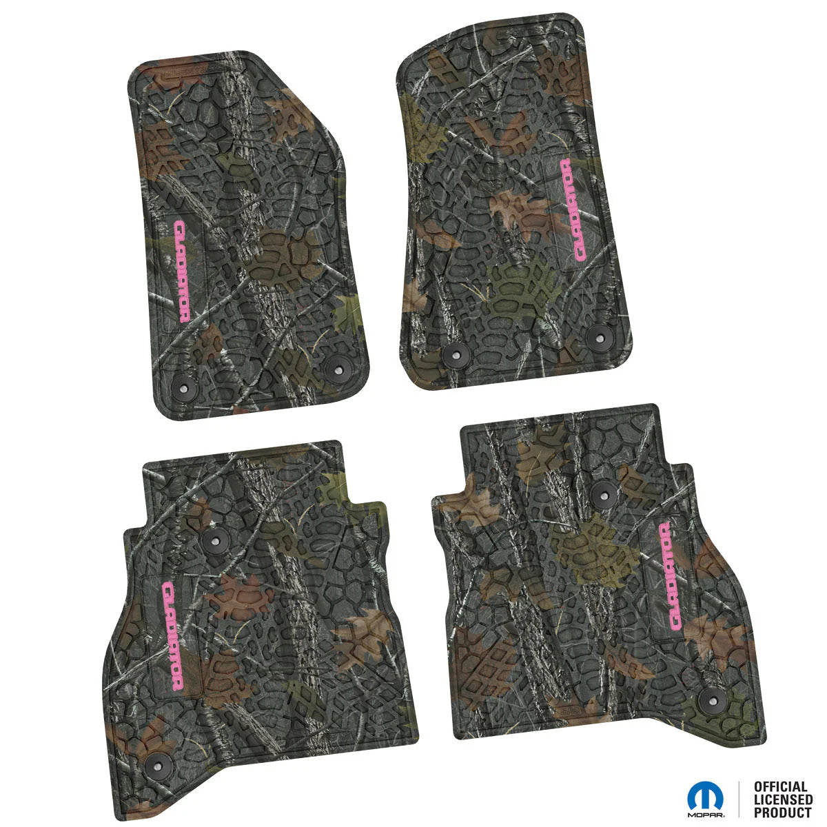 2020–2025 Jeep Gladiator Custom Floor Mats (4-Piece) w/ Gladiator Logo