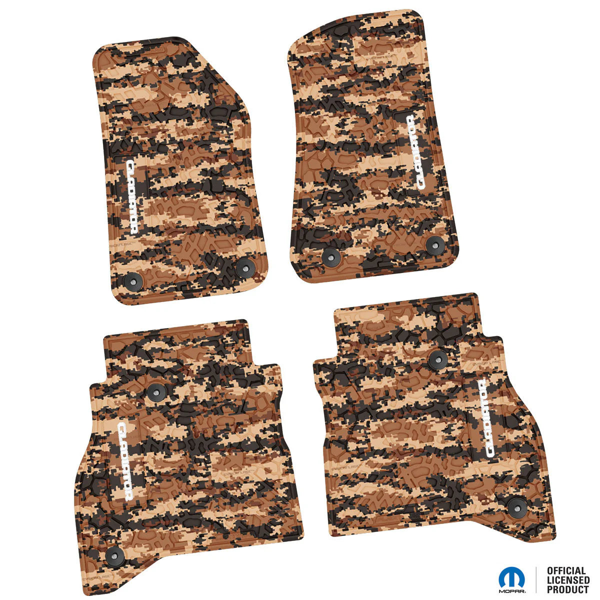 2020–2025 Jeep Gladiator Custom Floor Mats (4-Piece) w/ Gladiator Logo