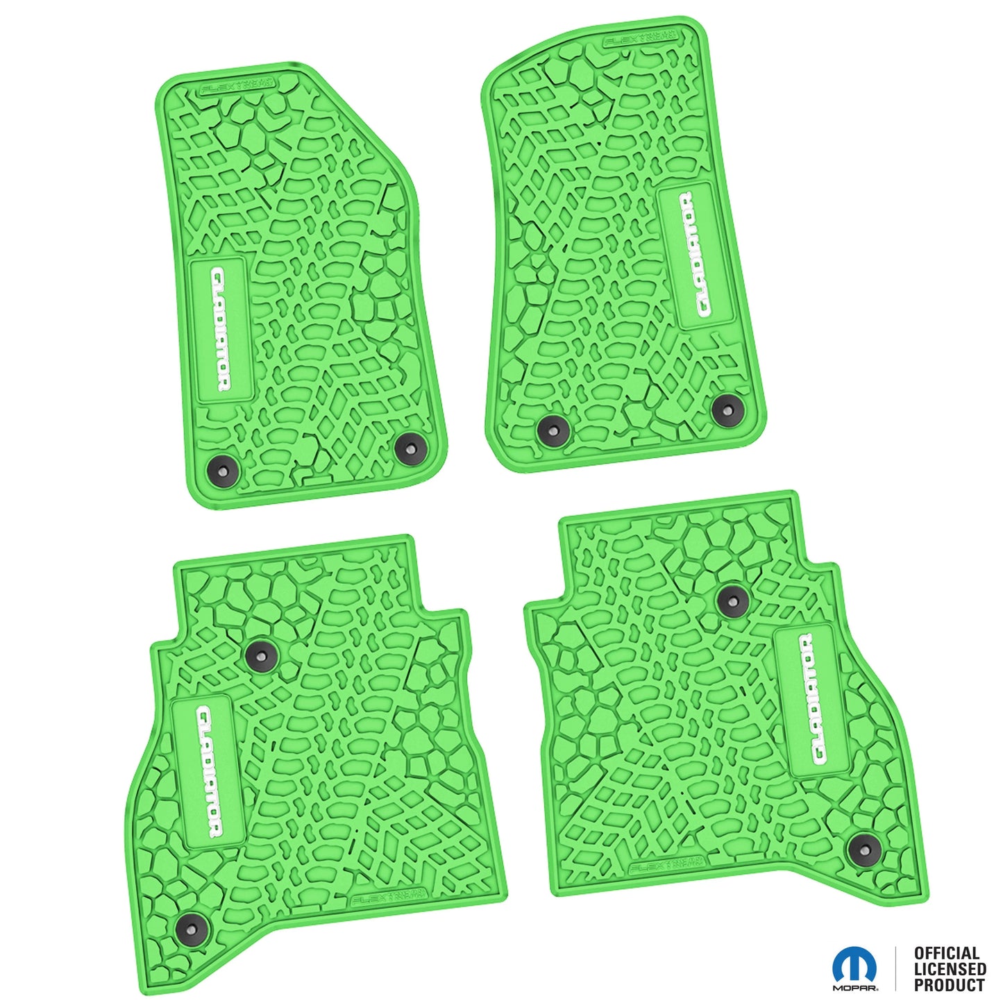 2020–2025 Jeep Gladiator Custom Floor Mats (4-Piece) w/ Gladiator Logo