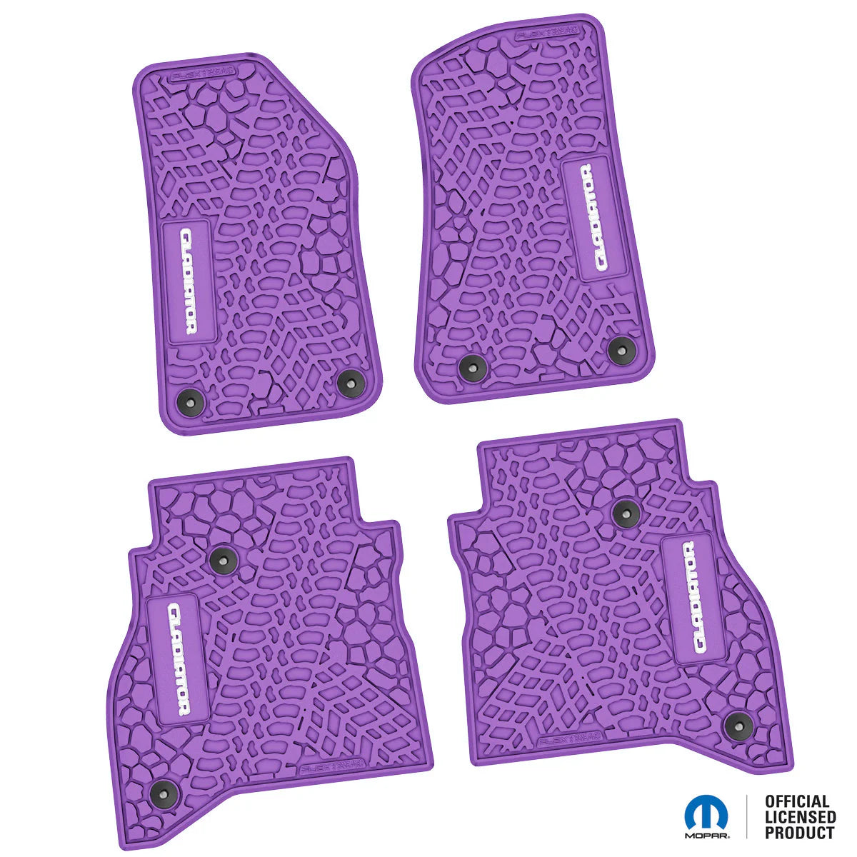 2020–2025 Jeep Gladiator Custom Floor Mats (4-Piece) w/ Gladiator Logo