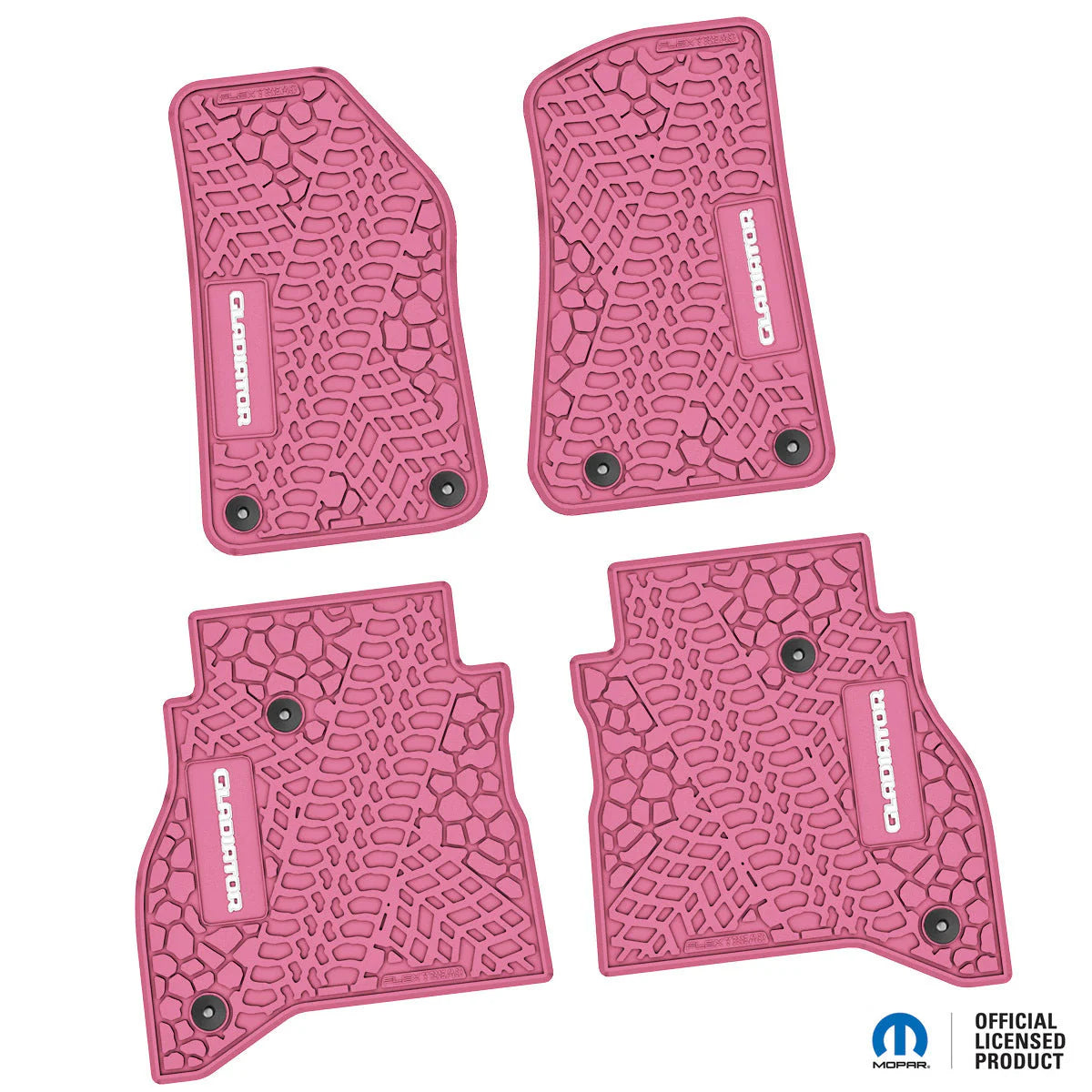 2020–2025 Jeep Gladiator Custom Floor Mats (4-Piece) w/ Gladiator Logo