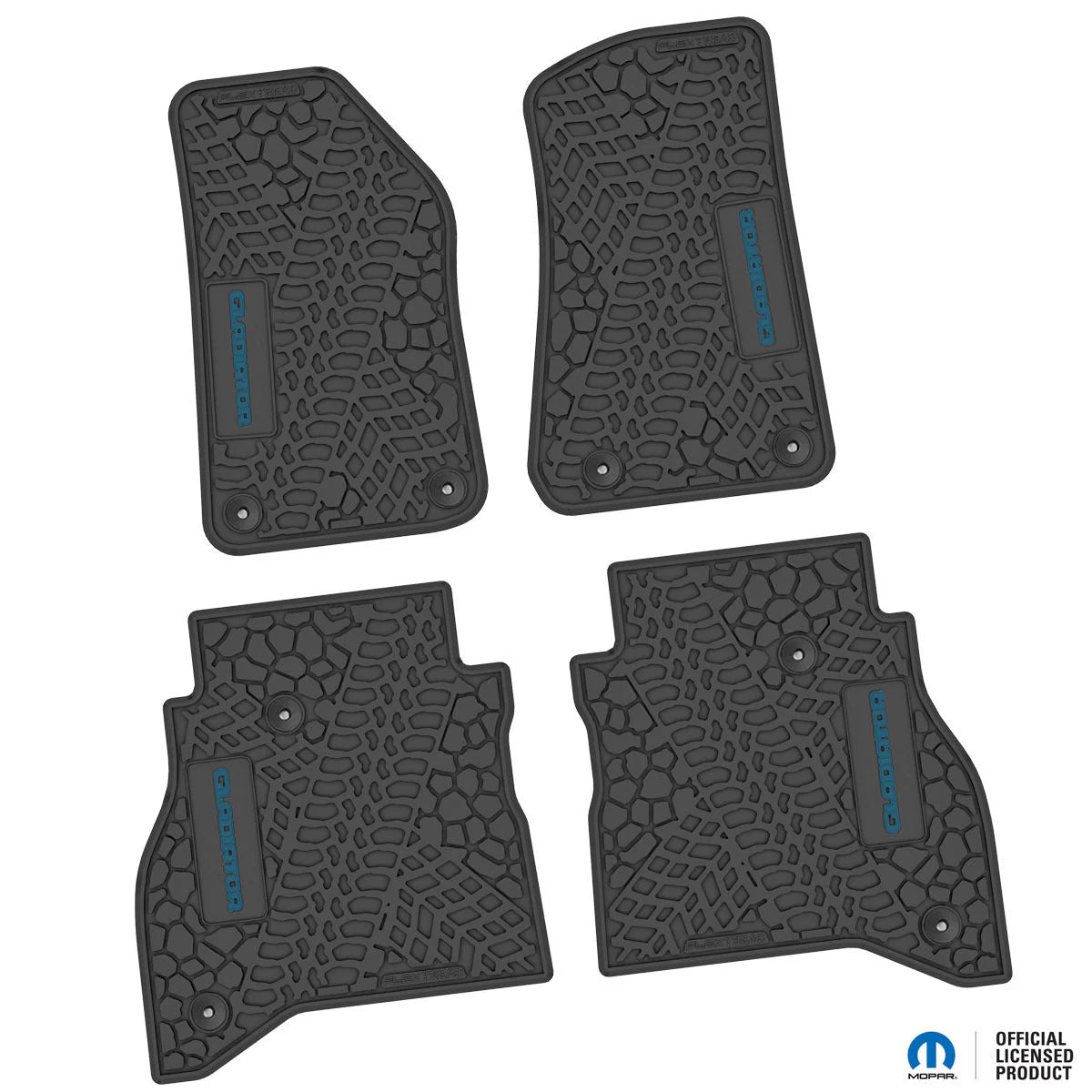 2020–2025 Jeep Gladiator Custom Floor Mats (4-Piece) w/ Gladiator Logo