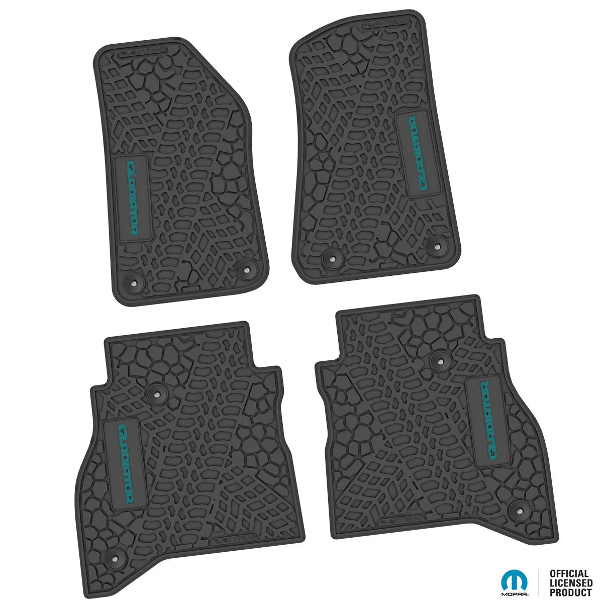 2020–2025 Jeep Gladiator Custom Floor Mats (4-Piece) w/ Gladiator Logo