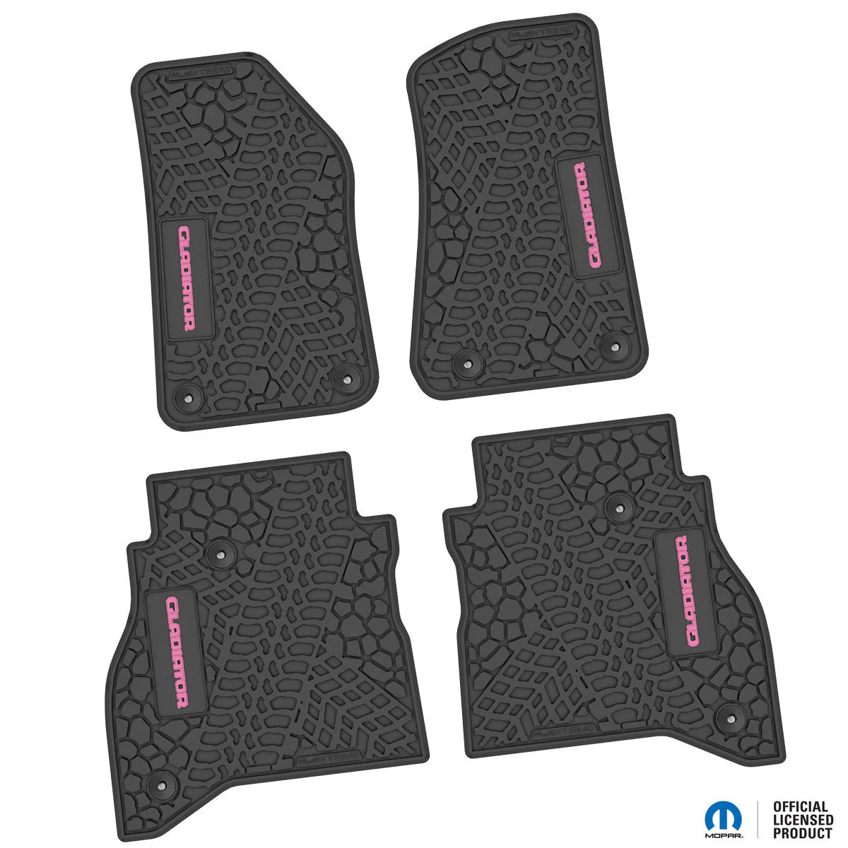 2020–2025 Jeep Gladiator Custom Floor Mats (4-Piece) w/ Gladiator Logo