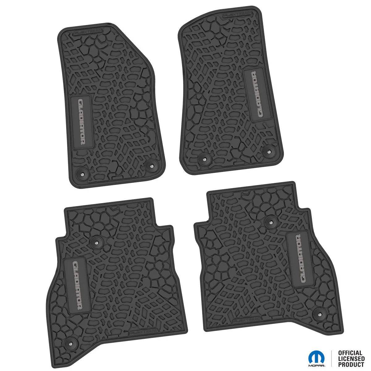 2020–2025 Jeep Gladiator Custom Floor Mats (4-Piece) w/ Gladiator Logo