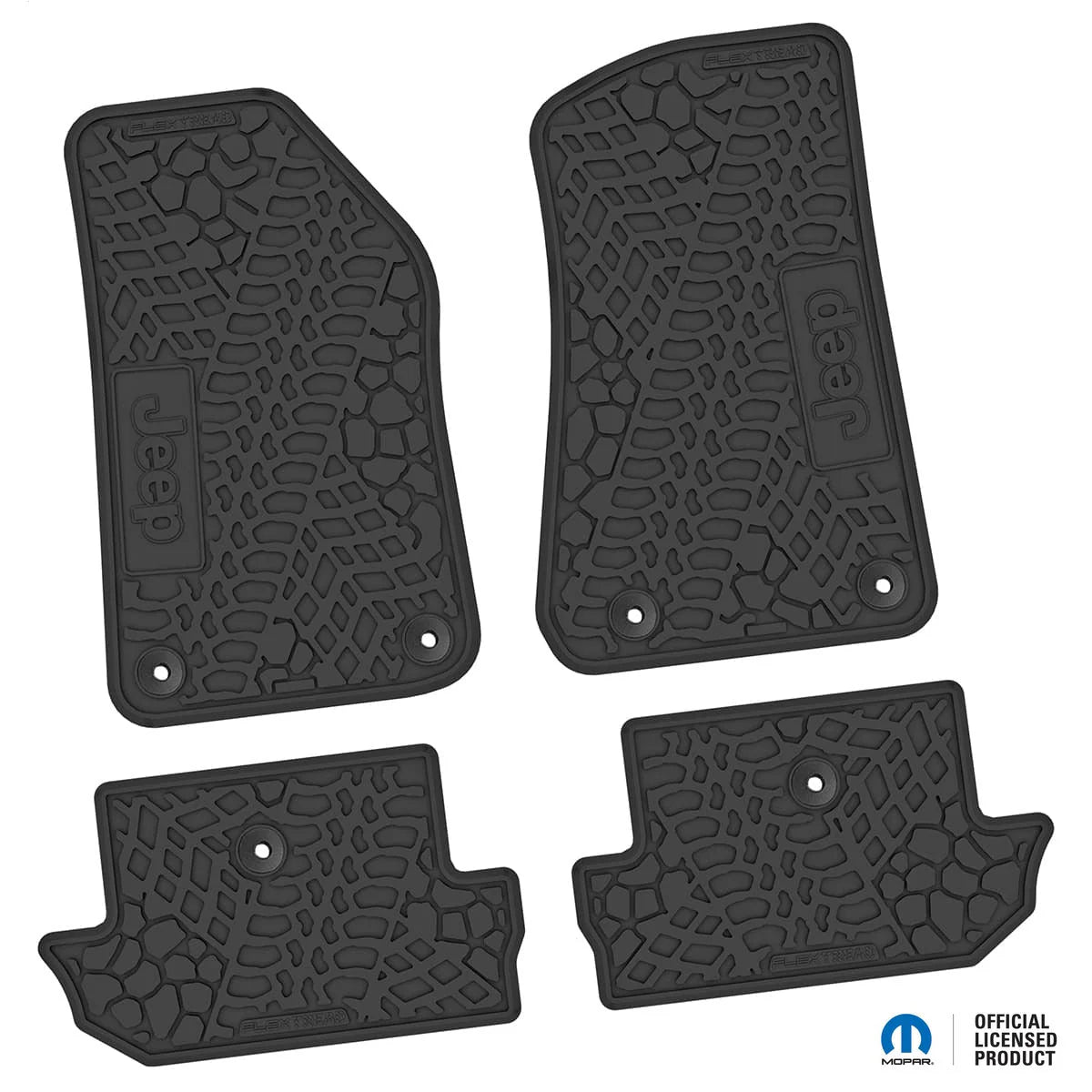 18-25 Jeep Wrangler JL 2Dr Floor Mats (4pc) w/ Jeep Logo