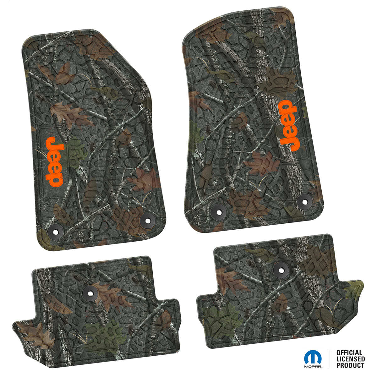 18-25 Jeep Wrangler JL 2Dr Floor Mats (4pc) w/ Jeep Logo
