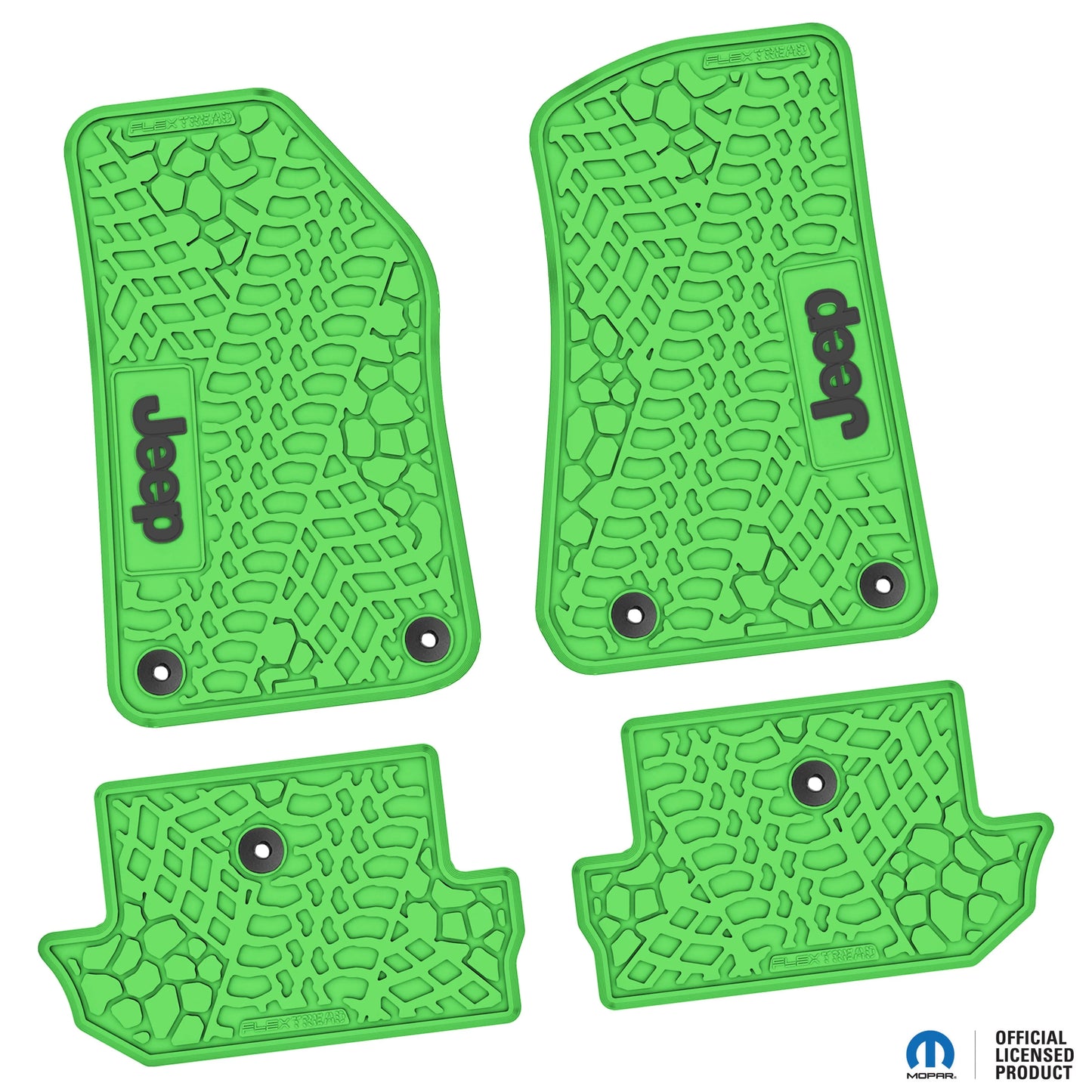 18-25 Jeep Wrangler JL 2Dr Floor Mats (4pc) w/ Jeep Logo
