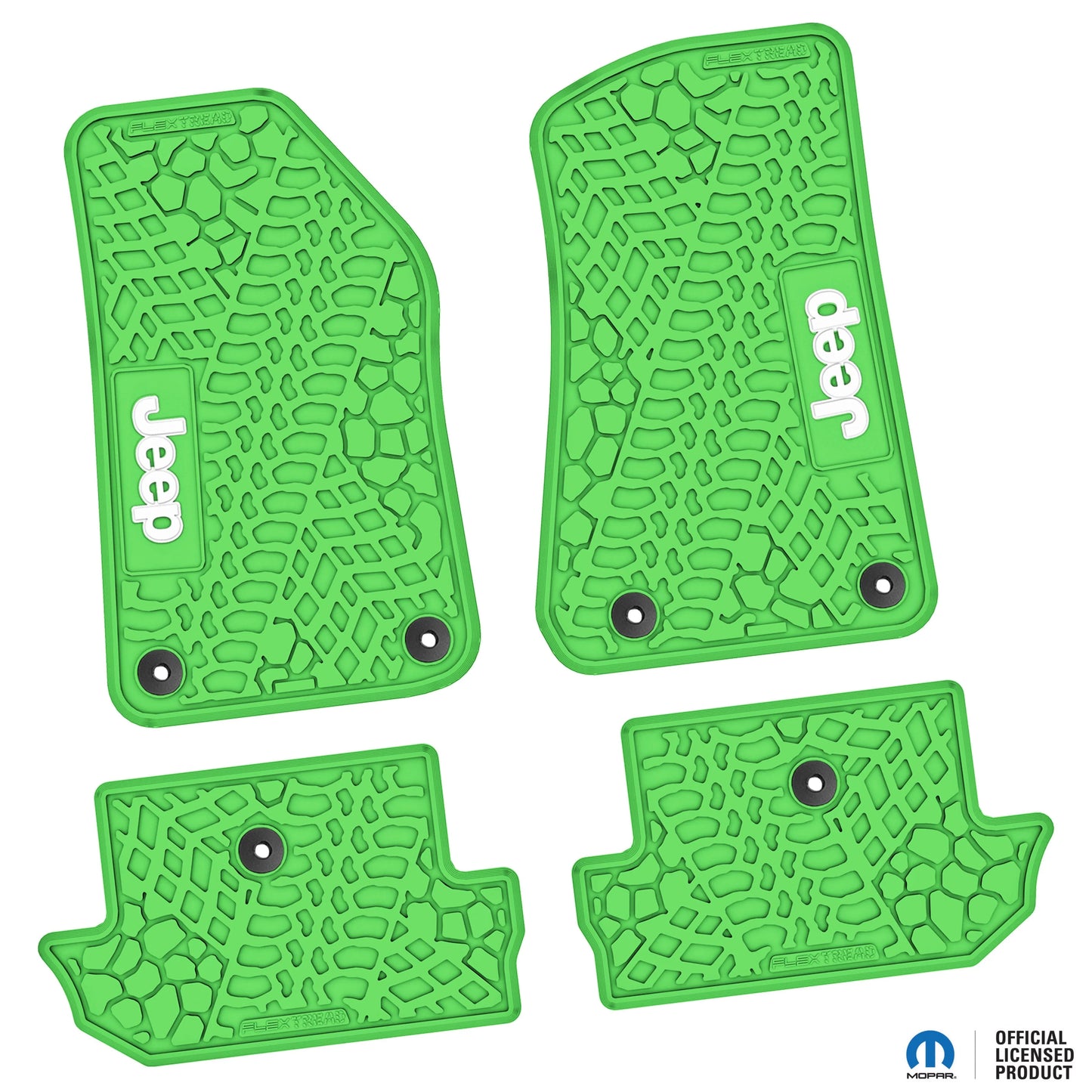 18-25 Jeep Wrangler JL 2Dr Floor Mats (4pc) w/ Jeep Logo