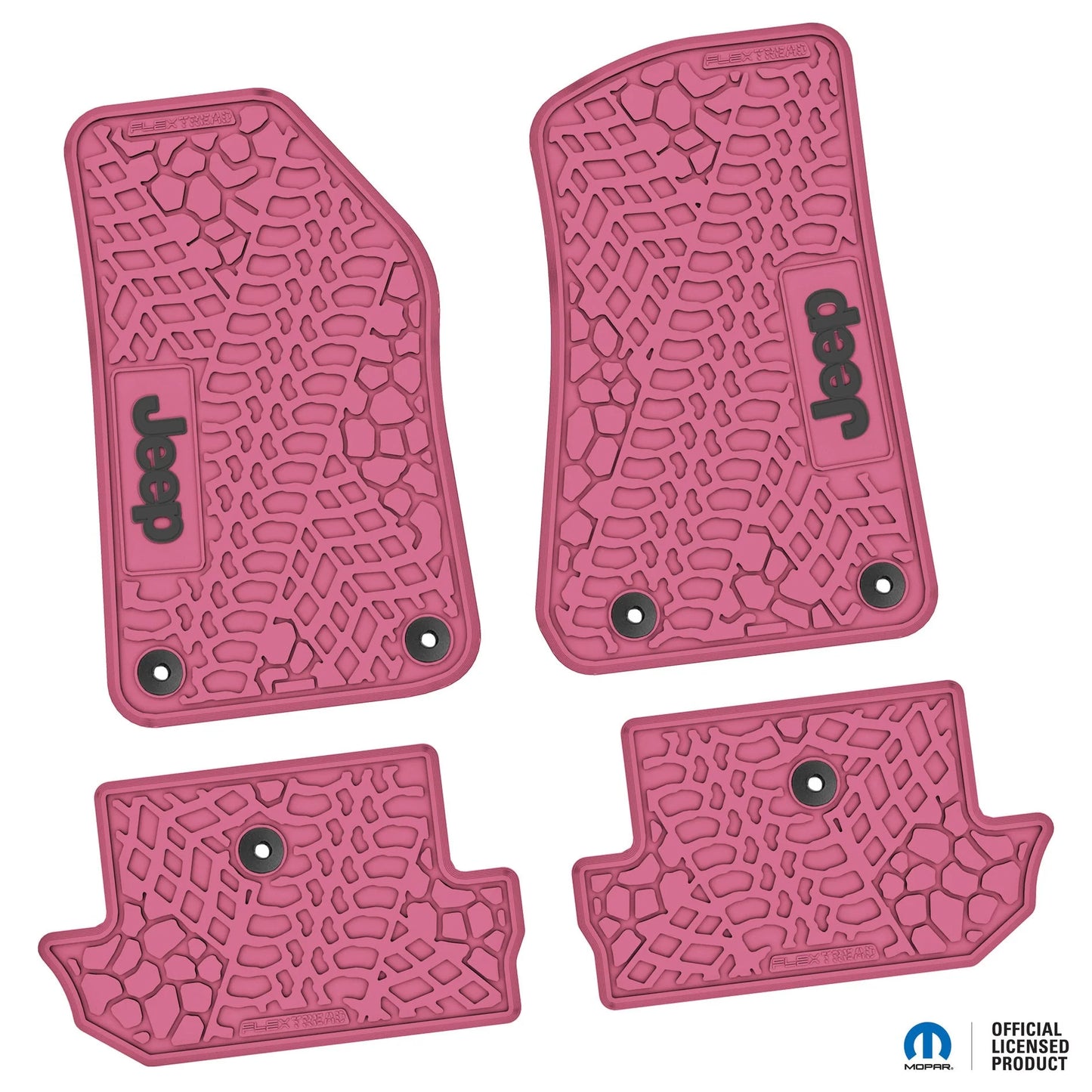 18-25 Jeep Wrangler JL 2Dr Floor Mats (4pc) w/ Jeep Logo