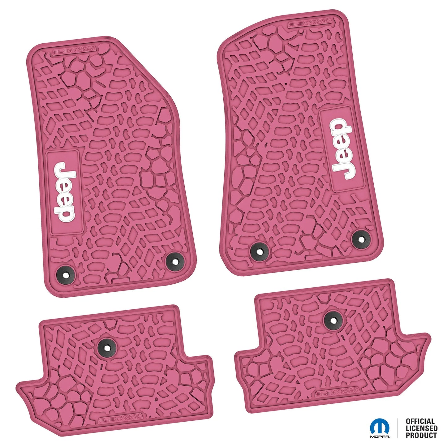 18-25 Jeep Wrangler JL 2Dr Floor Mats (4pc) w/ Jeep Logo