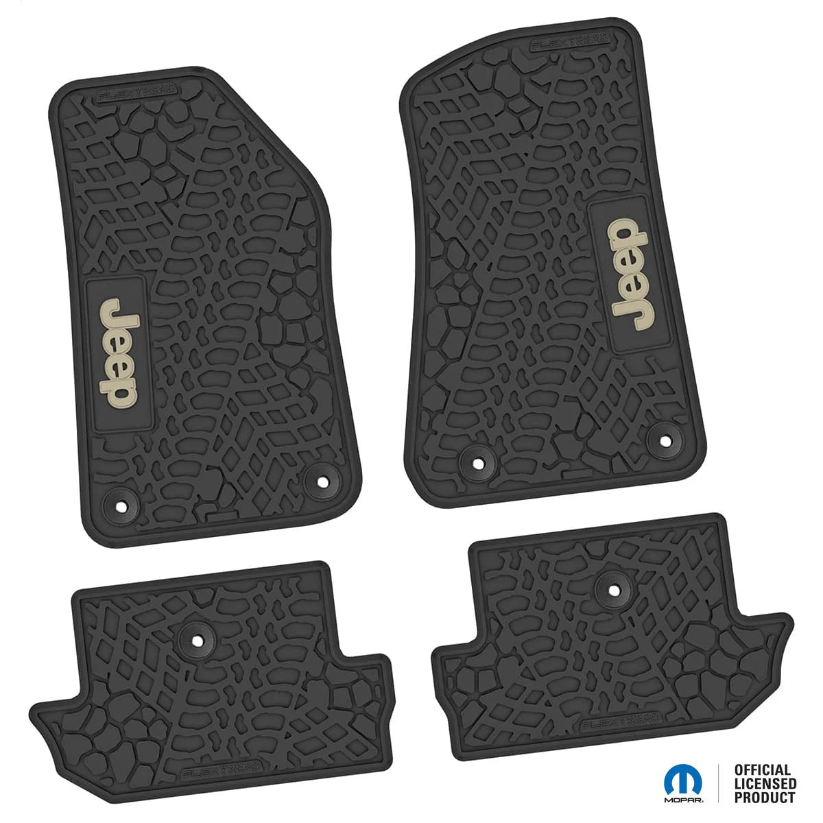 18-25 Jeep Wrangler JL 2Dr Floor Mats (4pc) w/ Jeep Logo
