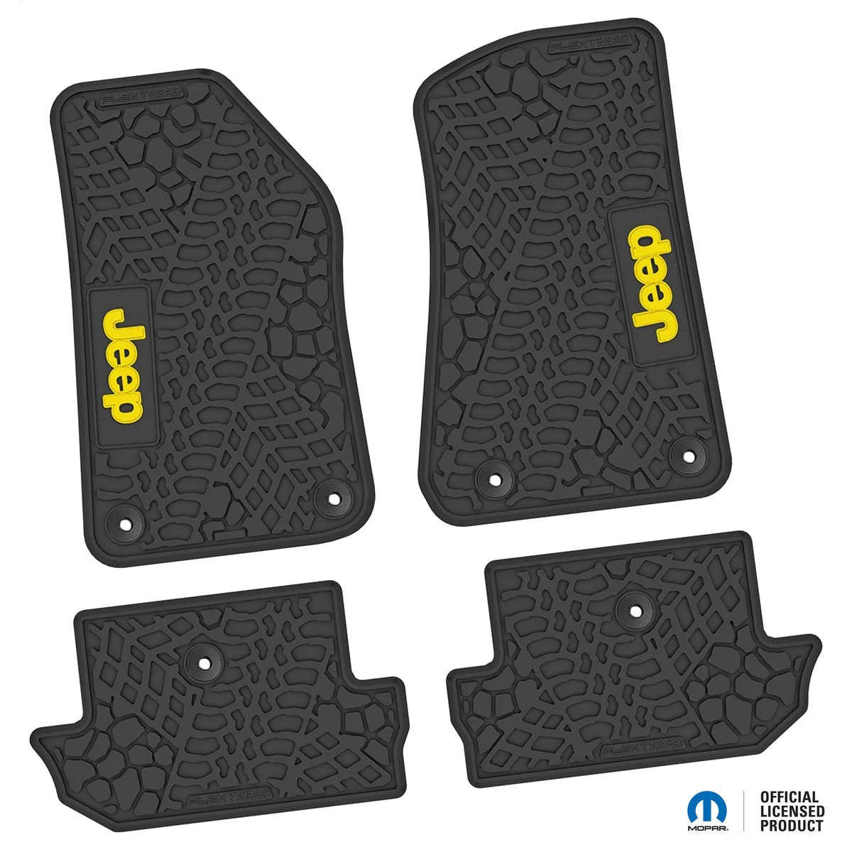 18-25 Jeep Wrangler JL 2Dr Floor Mats (4pc) w/ Jeep Logo