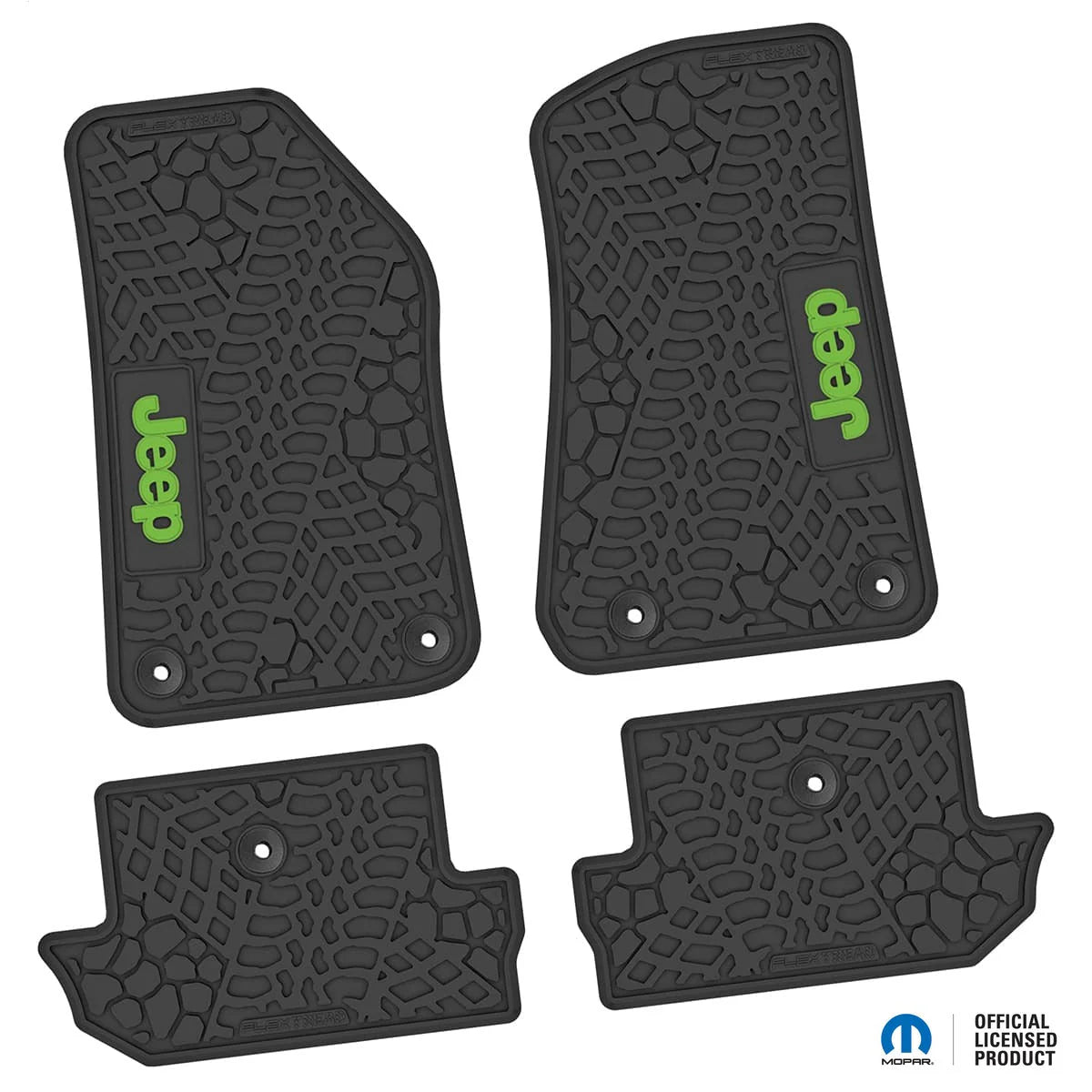 18-25 Jeep Wrangler JL 2Dr Floor Mats (4pc) w/ Jeep Logo