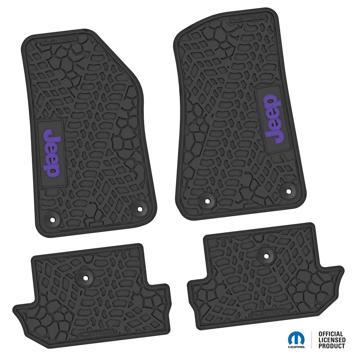 18-25 Jeep Wrangler JL 2Dr Floor Mats (4pc) w/ Jeep Logo