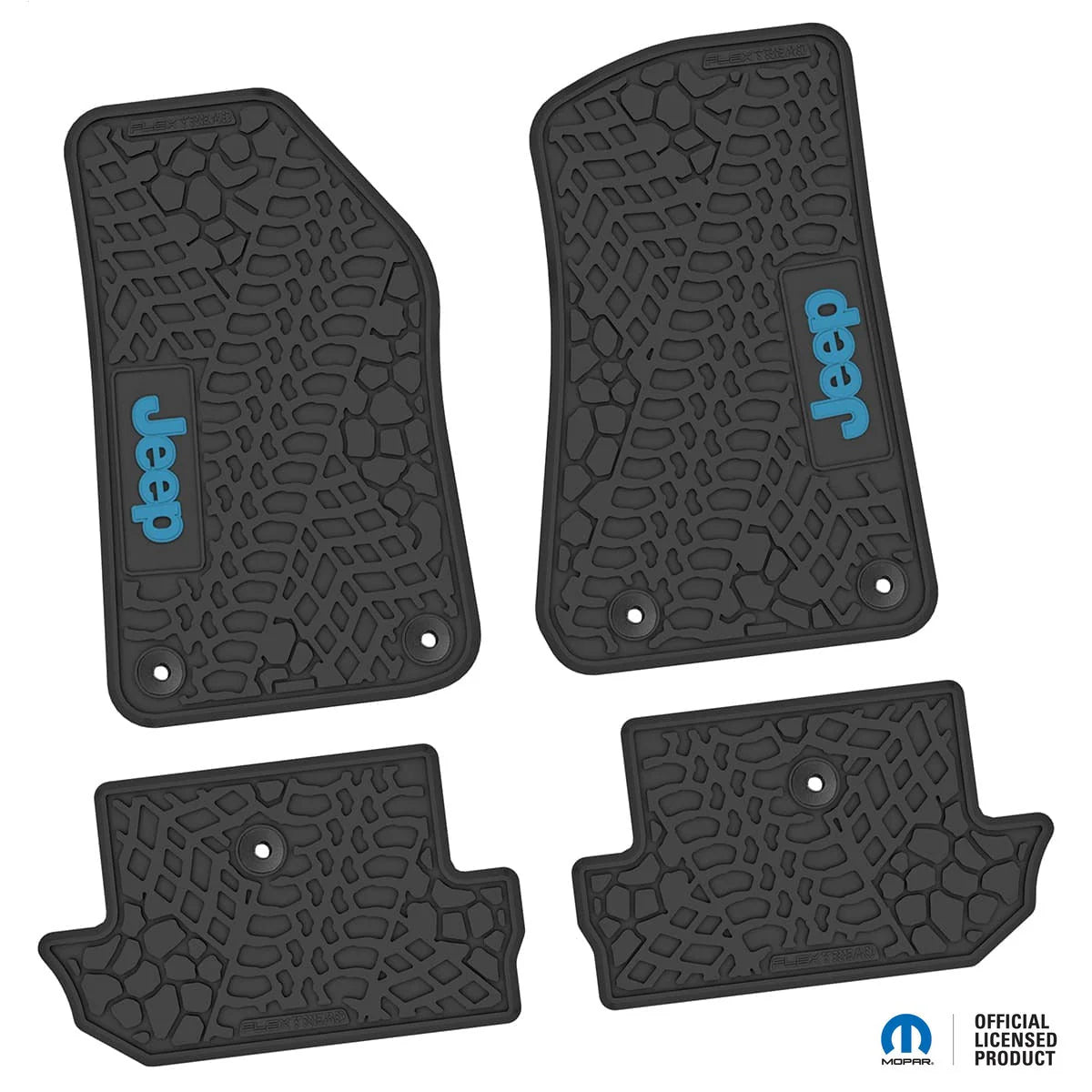 18-25 Jeep Wrangler JL 2Dr Floor Mats (4pc) w/ Jeep Logo