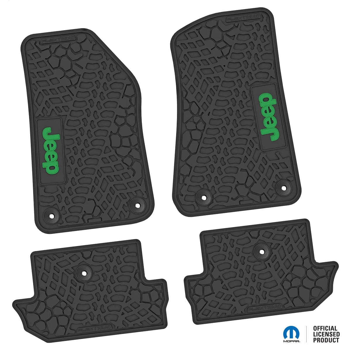 18-25 Jeep Wrangler JL 2Dr Floor Mats (4pc) w/ Jeep Logo