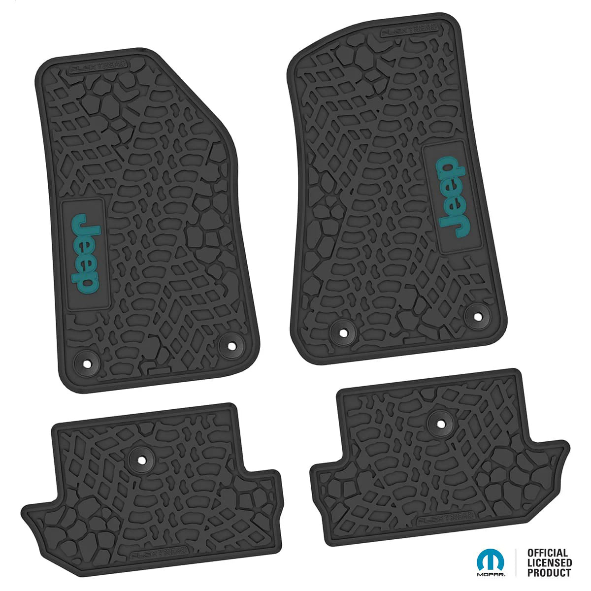 18-25 Jeep Wrangler JL 2Dr Floor Mats (4pc) w/ Jeep Logo