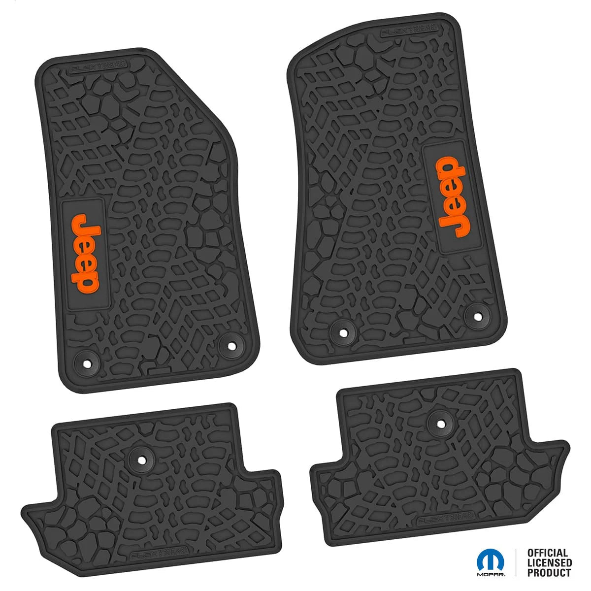 18-25 Jeep Wrangler JL 2Dr Floor Mats (4pc) w/ Jeep Logo