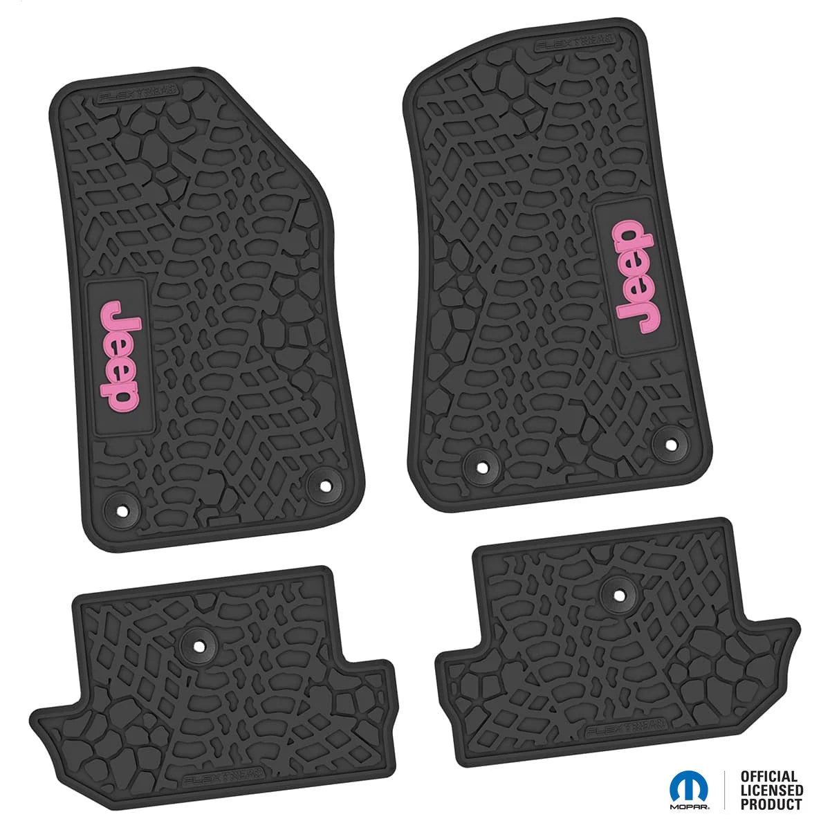 18-25 Jeep Wrangler JL 2Dr Floor Mats (4pc) w/ Jeep Logo