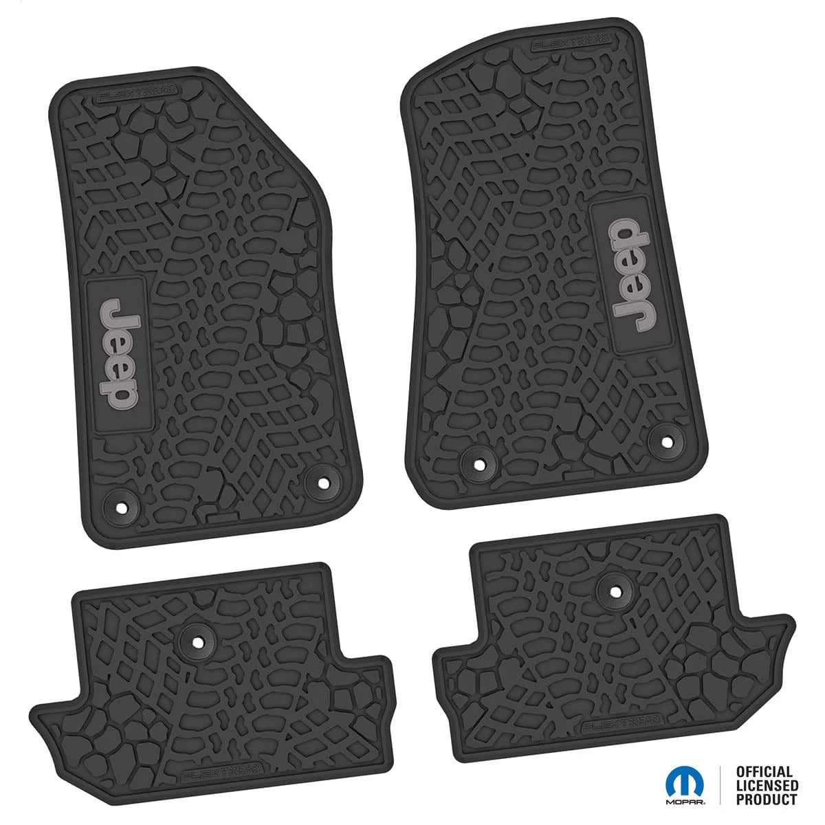 18-25 Jeep Wrangler JL 2Dr Floor Mats (4pc) w/ Jeep Logo