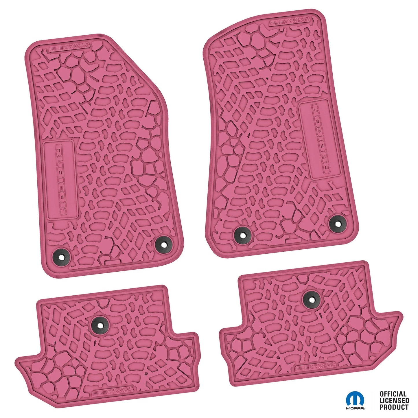 18-25 Jeep Wrangler JL 2Dr Floor Mats (4pc) w/ Rubicon Logo