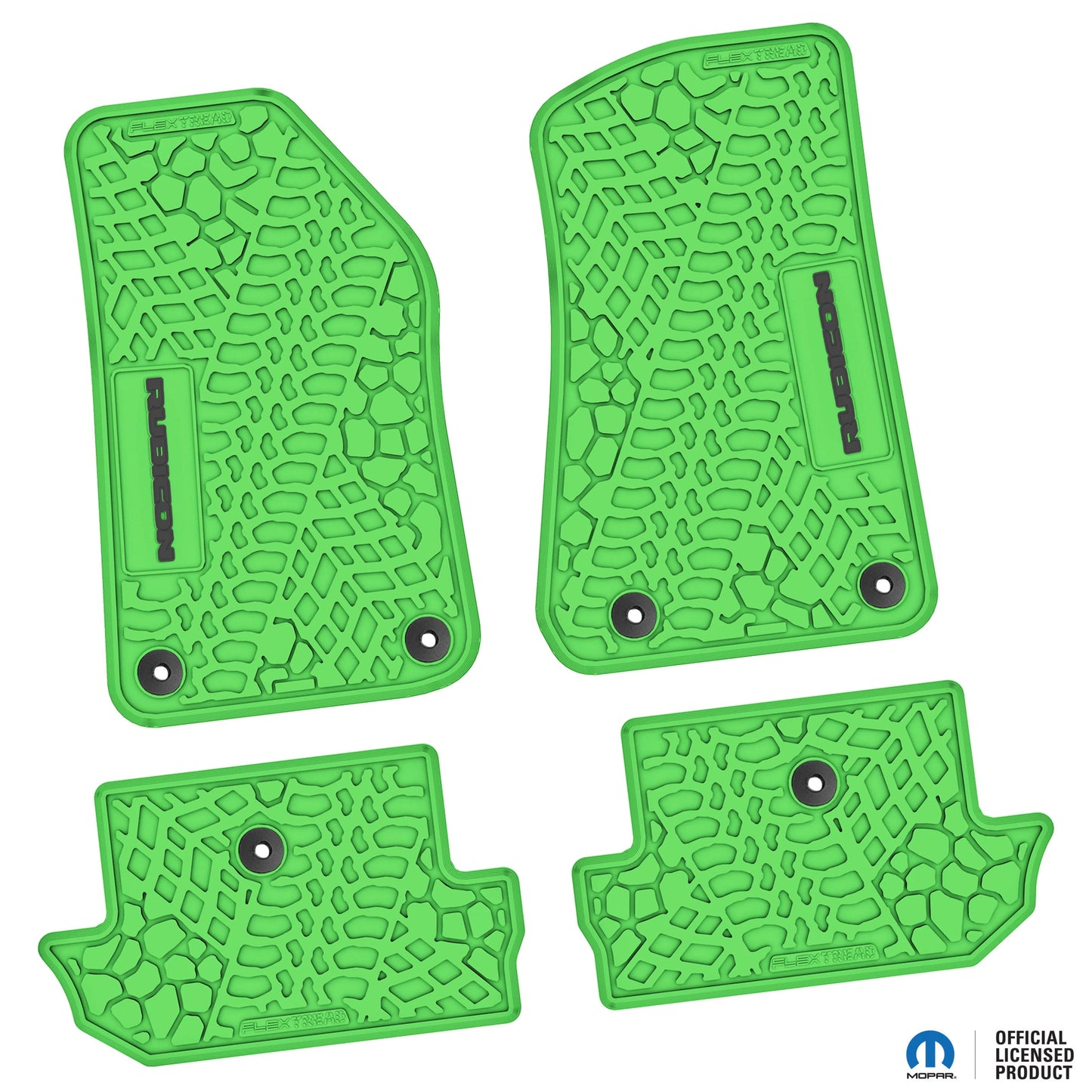 18-25 Jeep Wrangler JL 2Dr Floor Mats (4pc) w/ Rubicon Logo