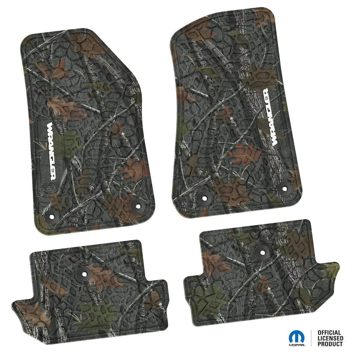 18-25 Jeep Wrangler JL 2Dr Floor Mats (4pc) w/ Wrangler Logo