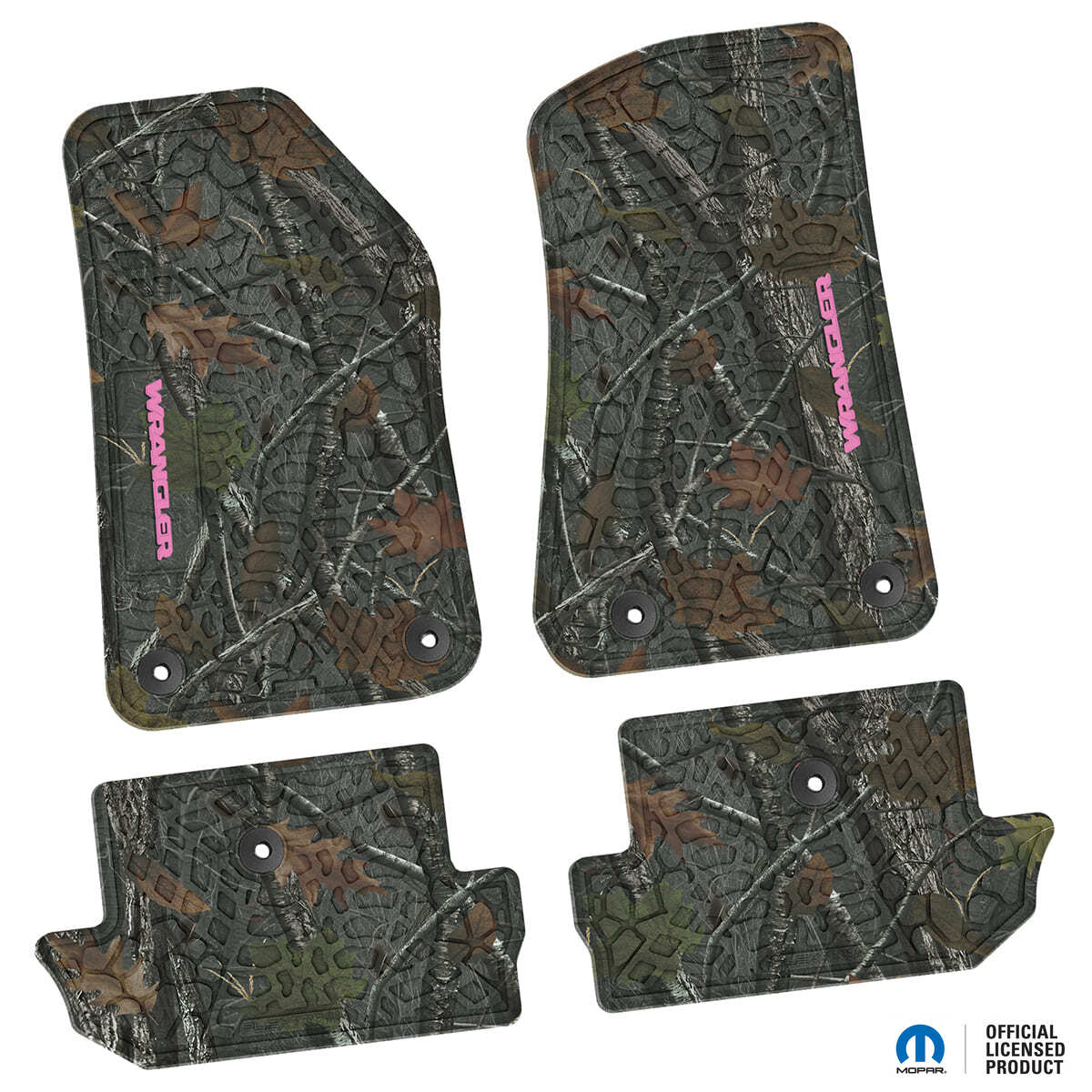 18-25 Jeep Wrangler JL 2Dr Floor Mats (4pc) w/ Wrangler Logo