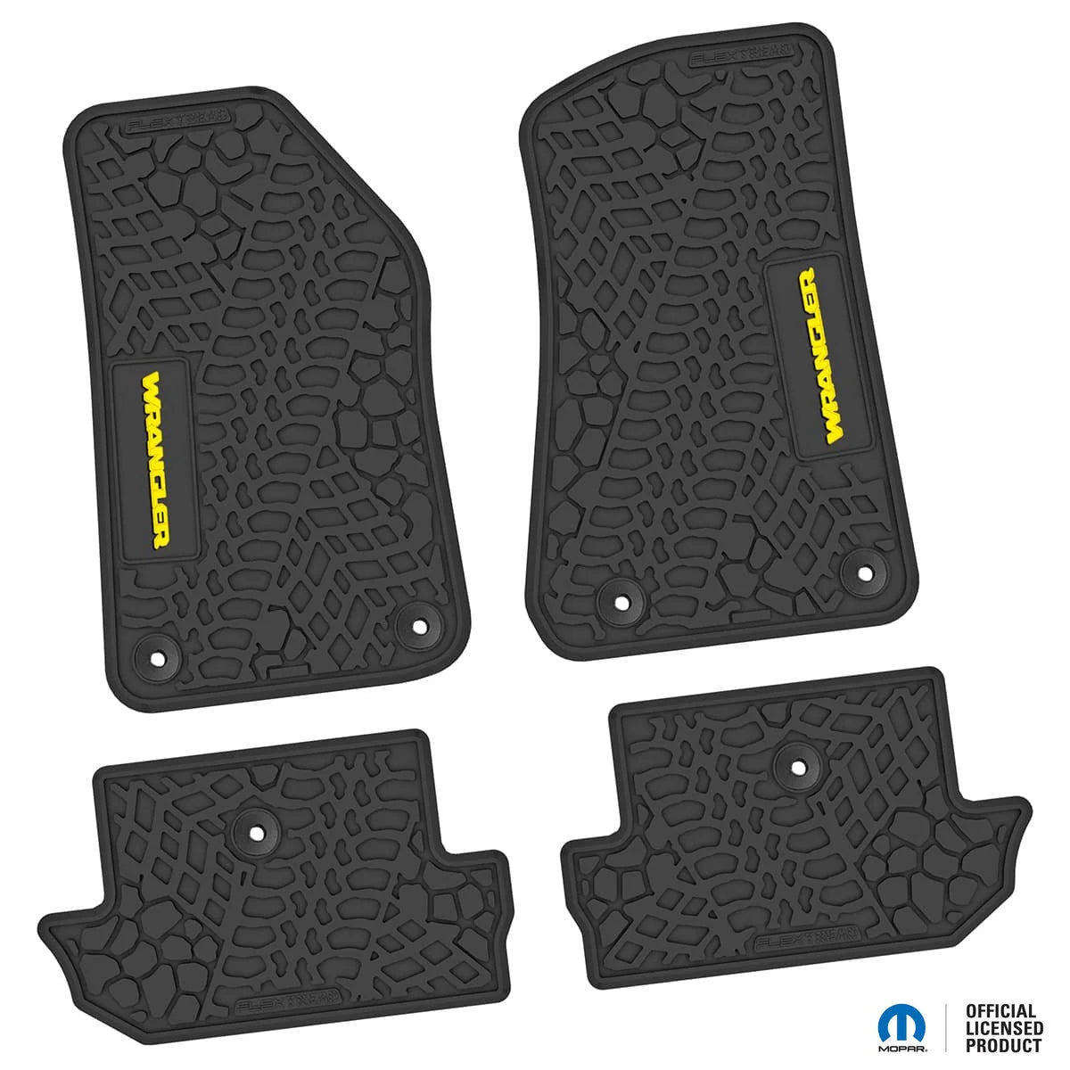 18-25 Jeep Wrangler JL 2Dr Floor Mats (4pc) w/ Wrangler Logo