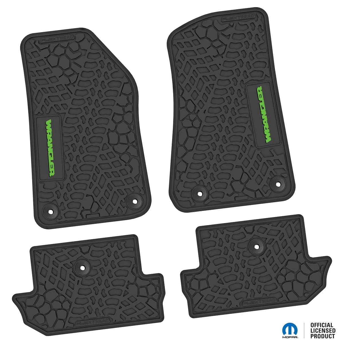 18-25 Jeep Wrangler JL 2Dr Floor Mats (4pc) w/ Wrangler Logo