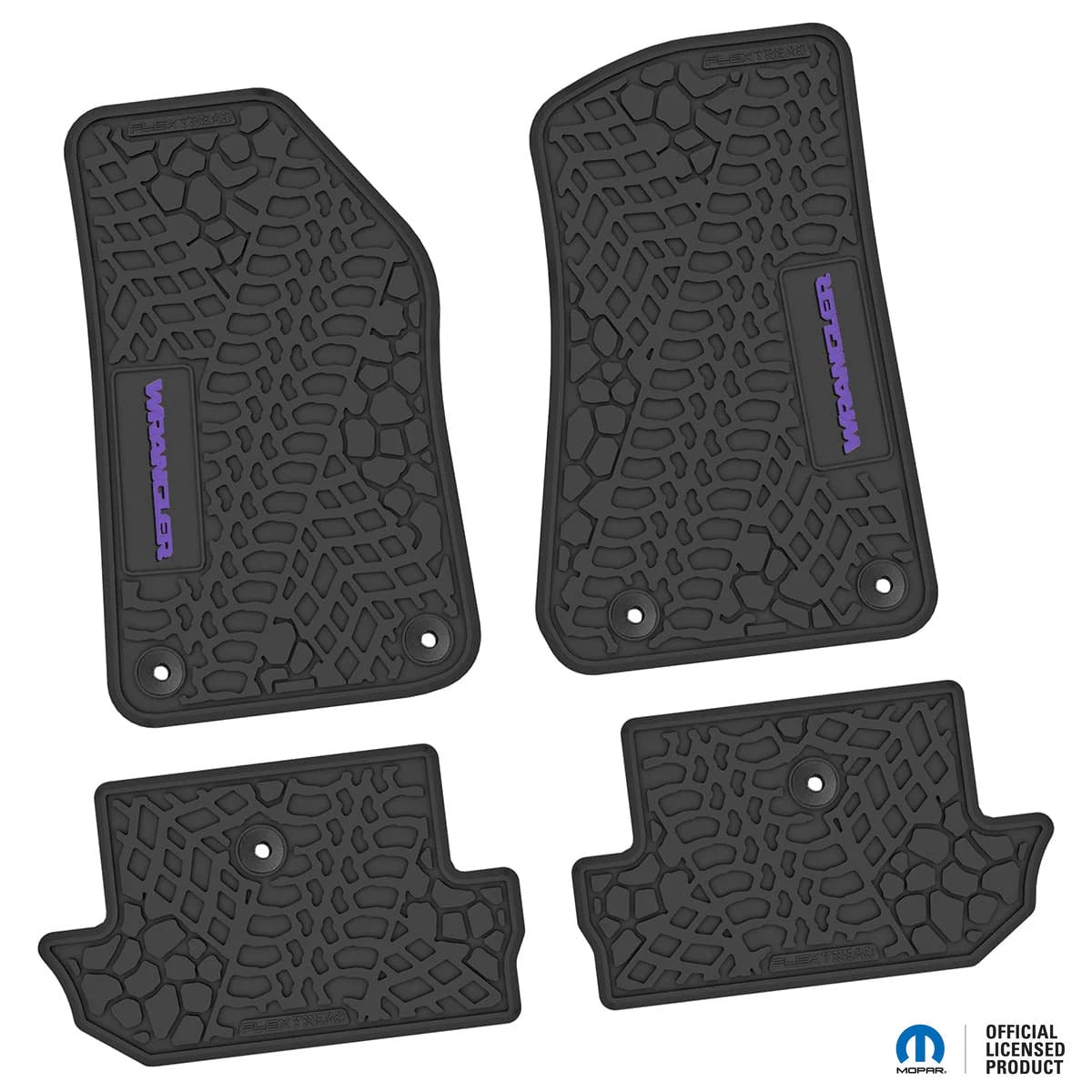 18-25 Jeep Wrangler JL 2Dr Floor Mats (4pc) w/ Wrangler Logo