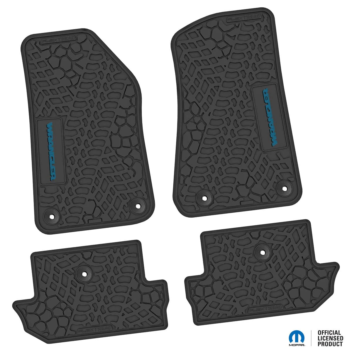 18-25 Jeep Wrangler JL 2Dr Floor Mats (4pc) w/ Wrangler Logo