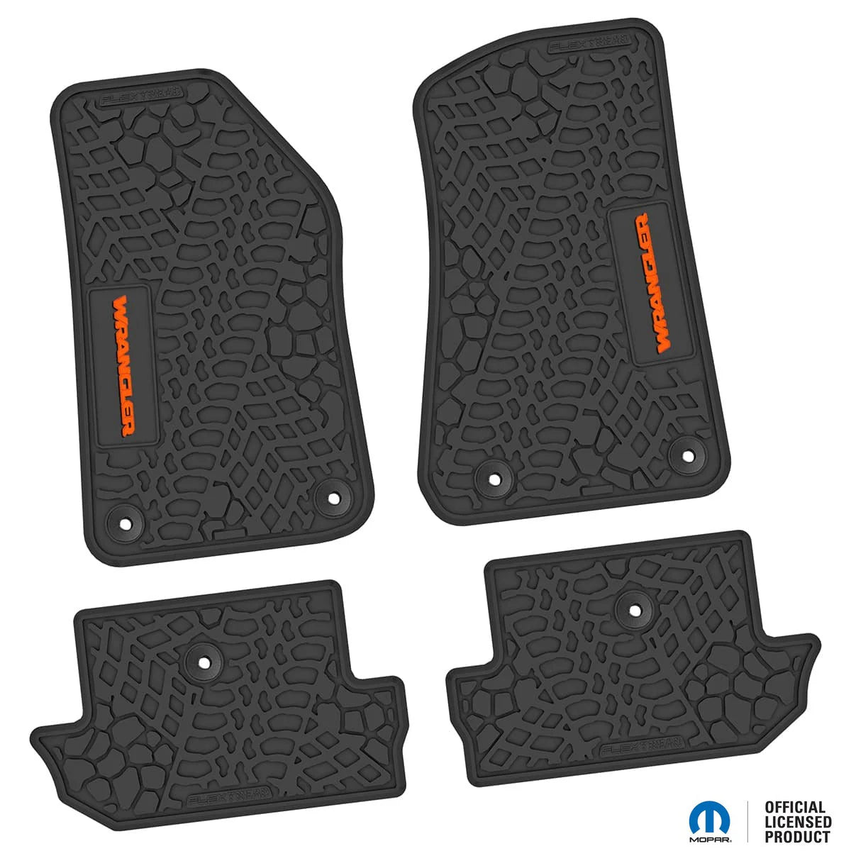 18-25 Jeep Wrangler JL 2Dr Floor Mats (4pc) w/ Wrangler Logo